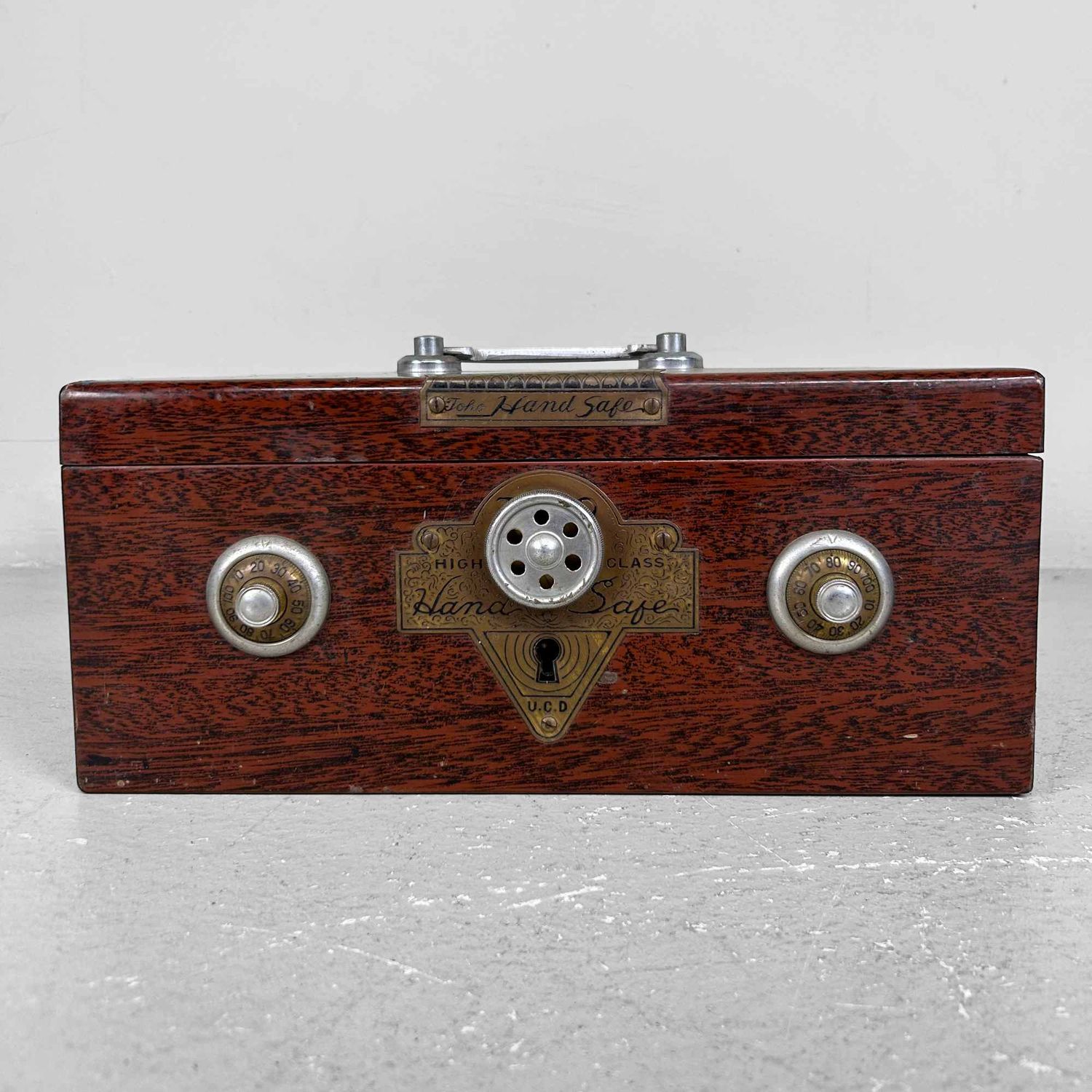 Vintage Japanese Metal Cash Box, Shōwa Period.