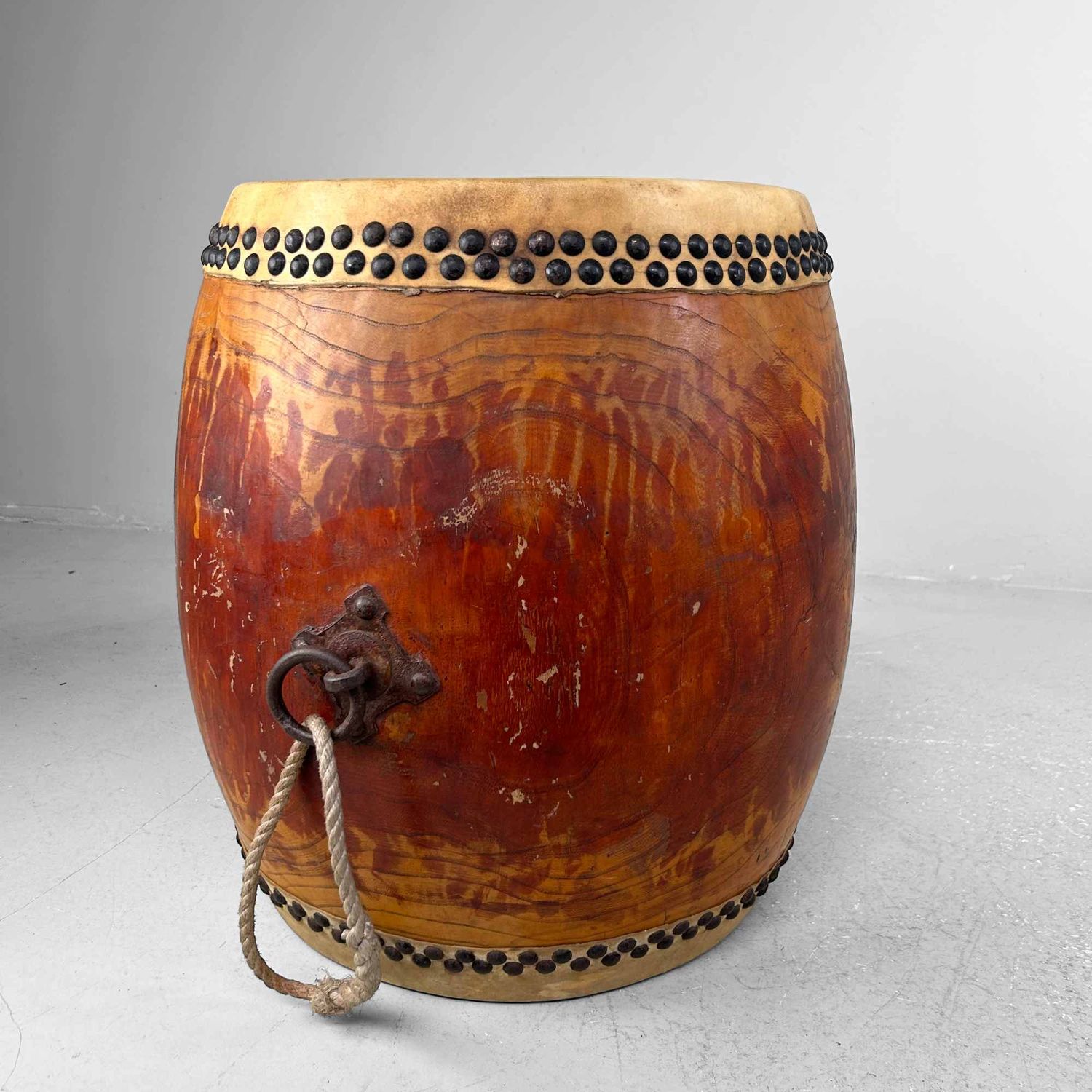 Antique Japanese Taiko Drum, Taishō Period.