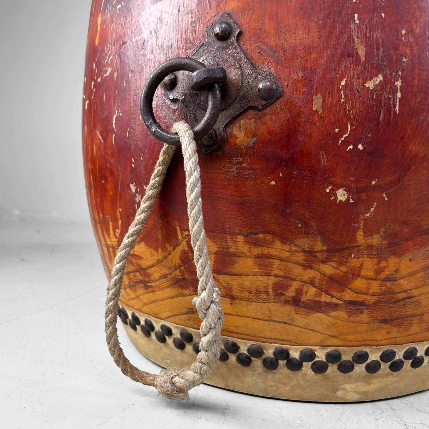 Antique Japanese Taiko Drum, Taishō Period.
