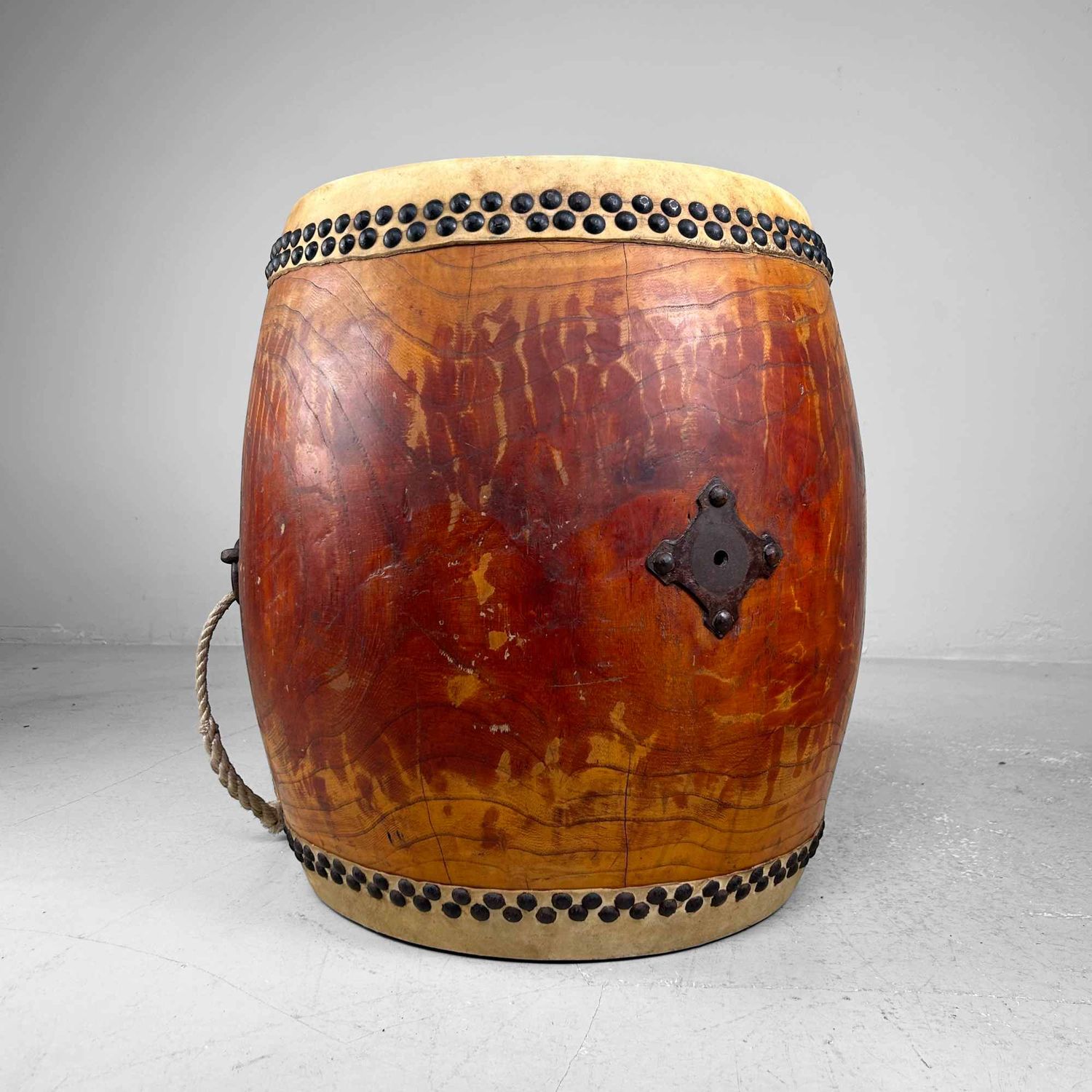 Antique Japanese Taiko Drum, Taishō Period.