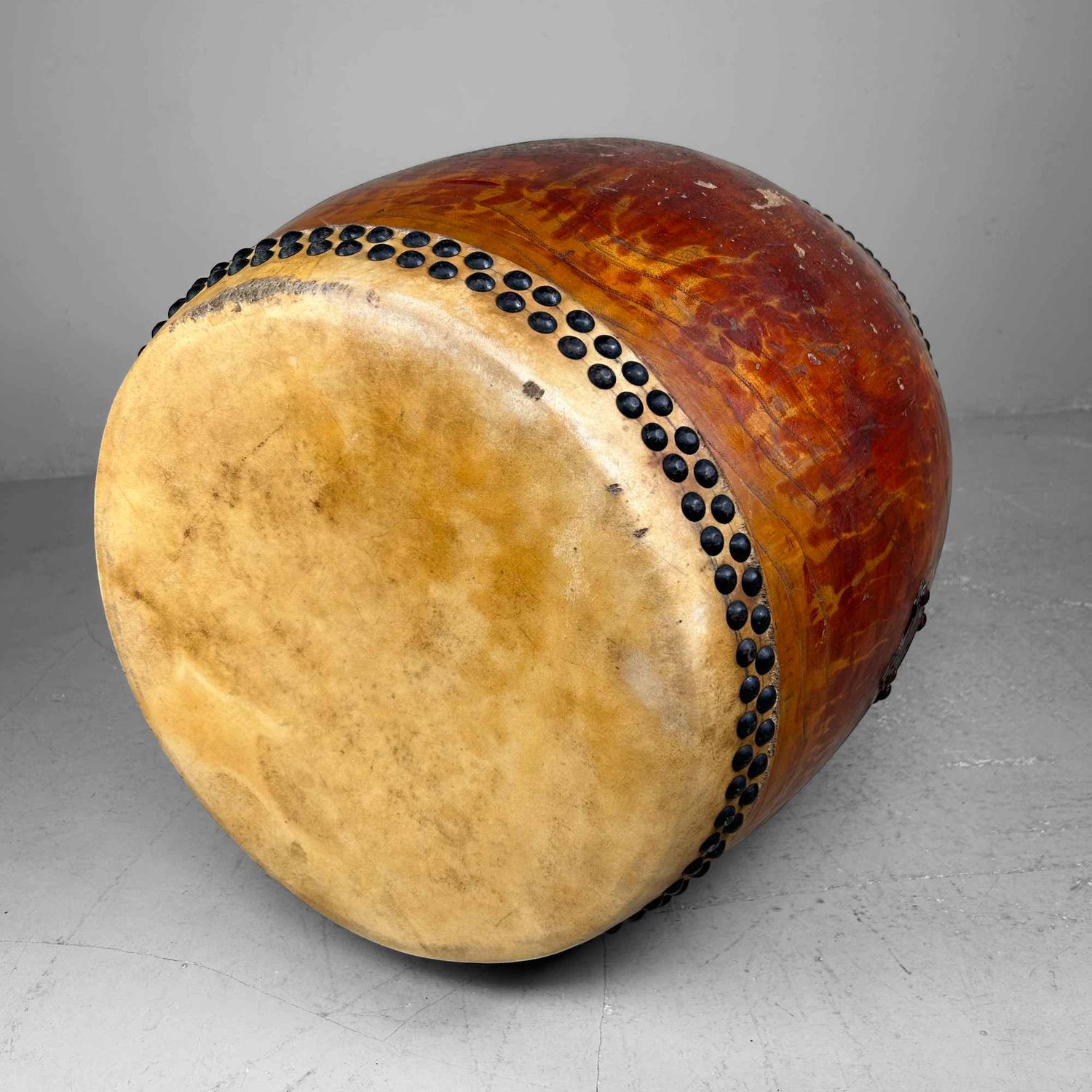 Antique Japanese Taiko Drum, Taishō Period.