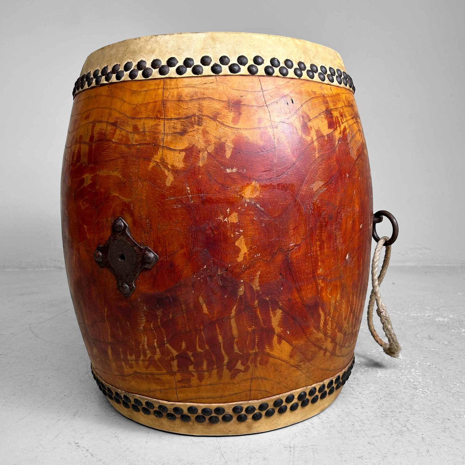 Antique Japanese Taiko Drum, Taishō Period.
