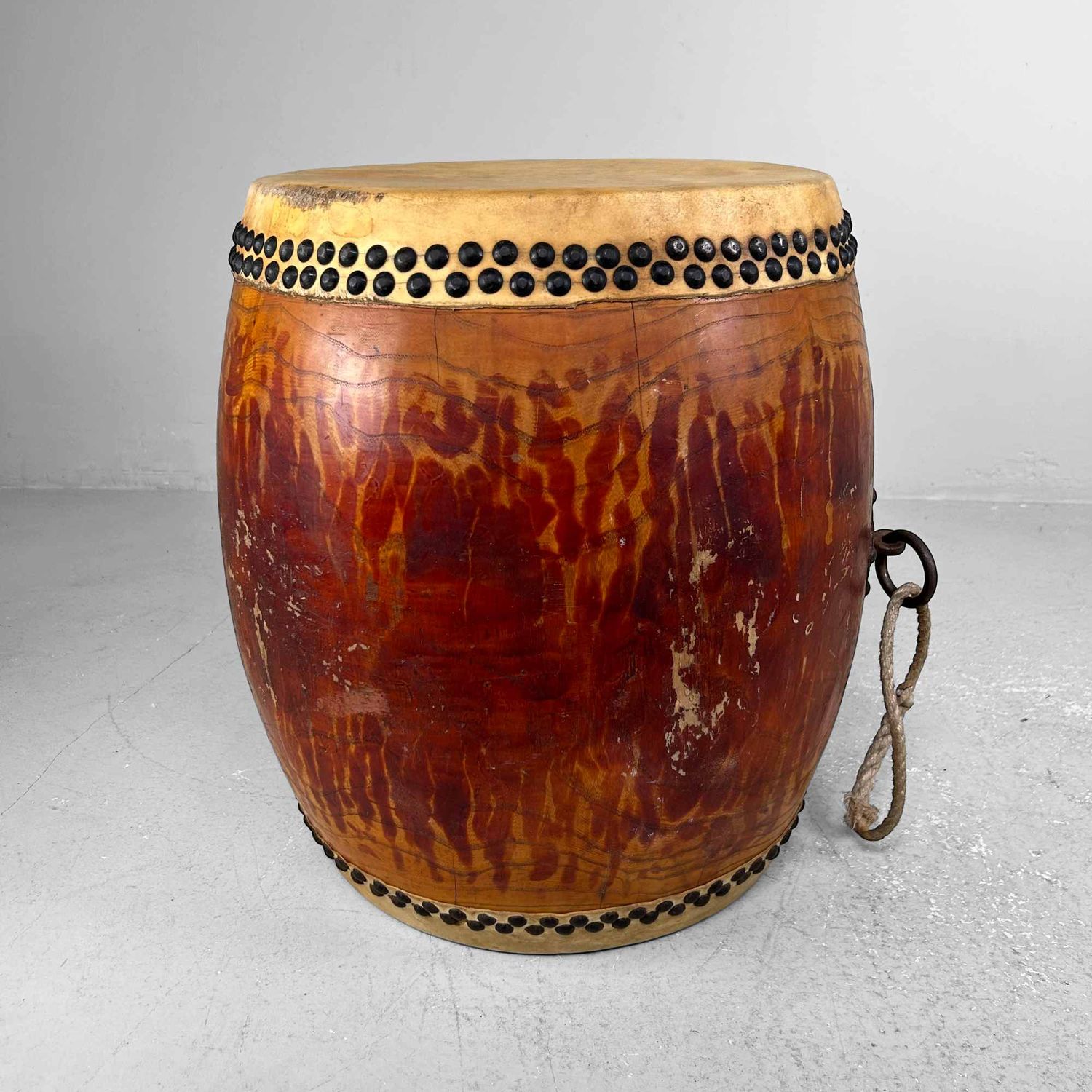 Antique Japanese Taiko Drum, Taishō Period.