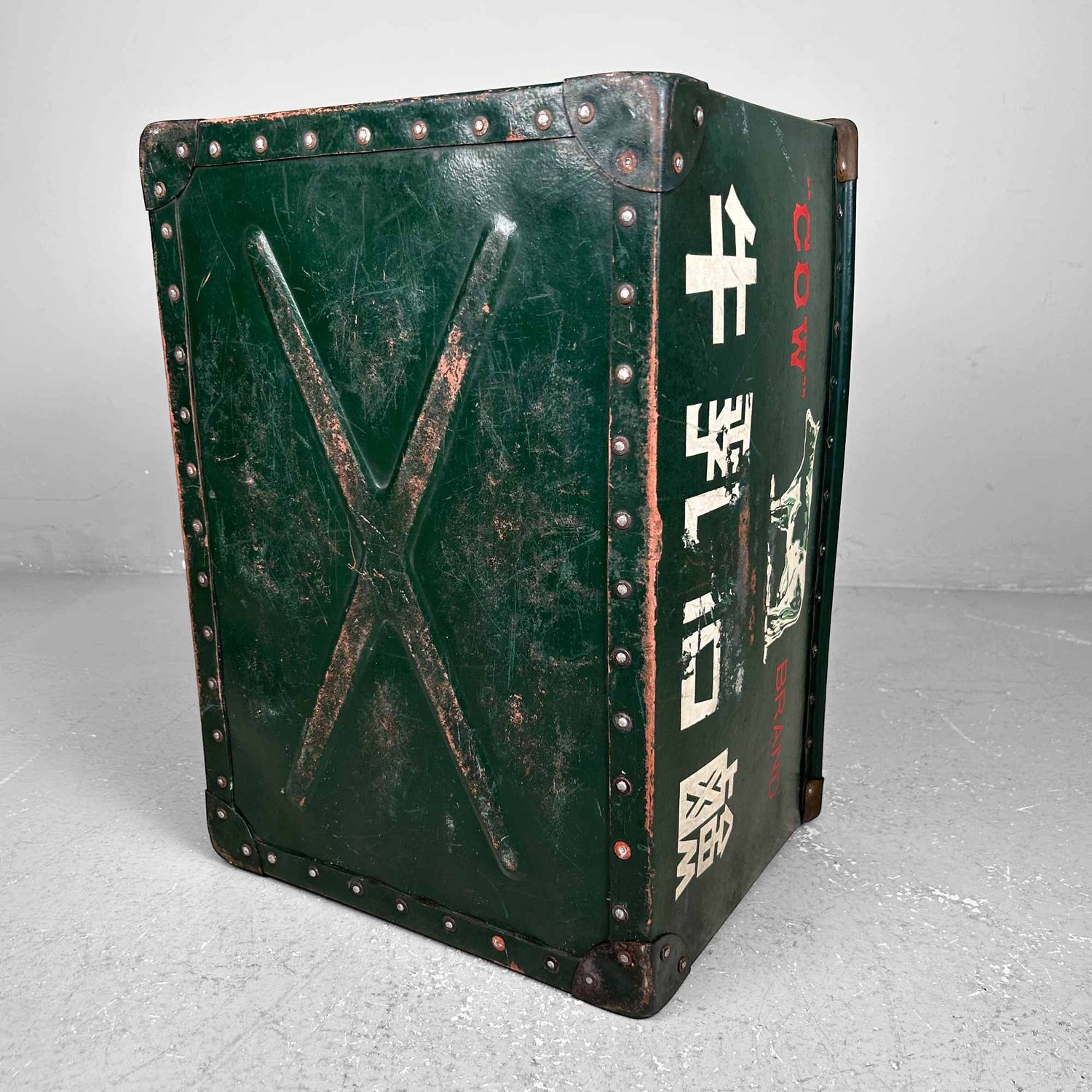 Zeldzame Vintage Botebako ボテ箱, Melkzeep Box, jaren '40, Japan.