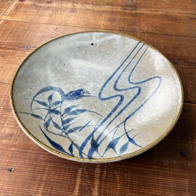 Aardewerken Seto Ware Bord, Shōwa periode, Japan.