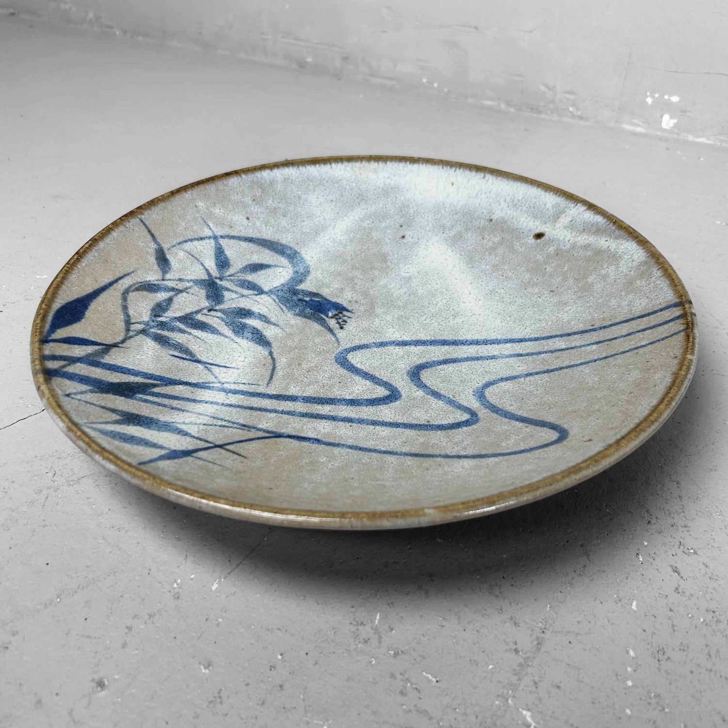 Earthenware Seto Ware Plate, Shōwa Period, Japan.