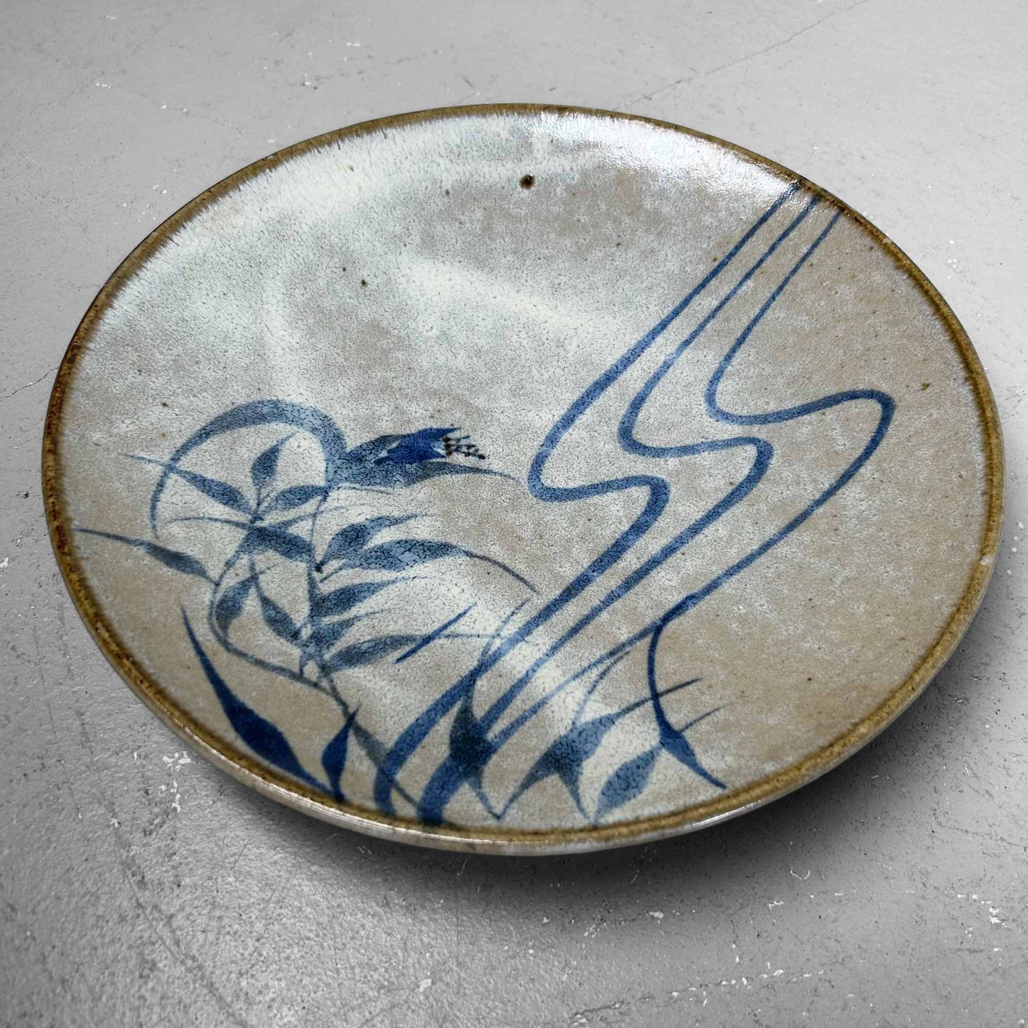Earthenware Seto Ware Plate, Shōwa Period, Japan.