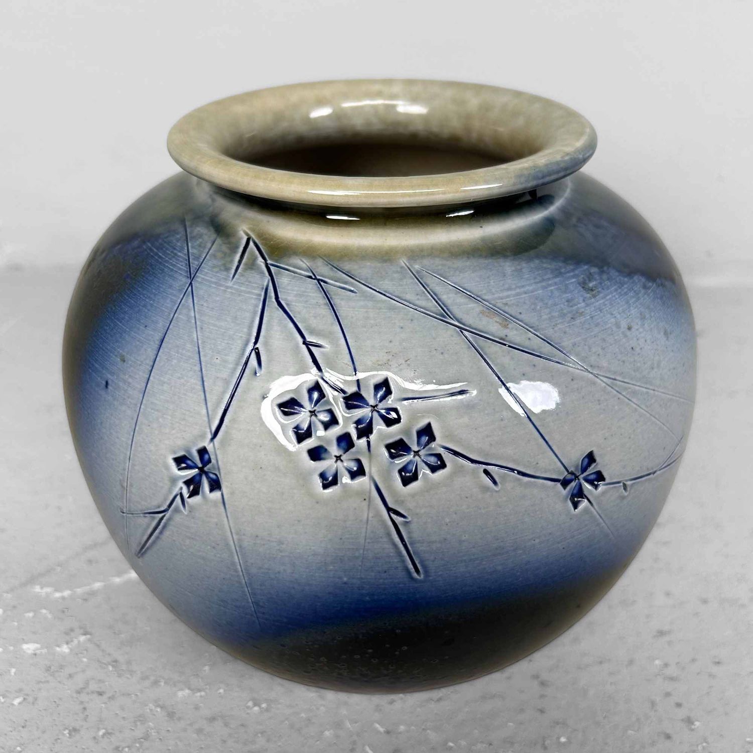 Mid Century Shigaraki Ikebana Flower Vase, Japan.