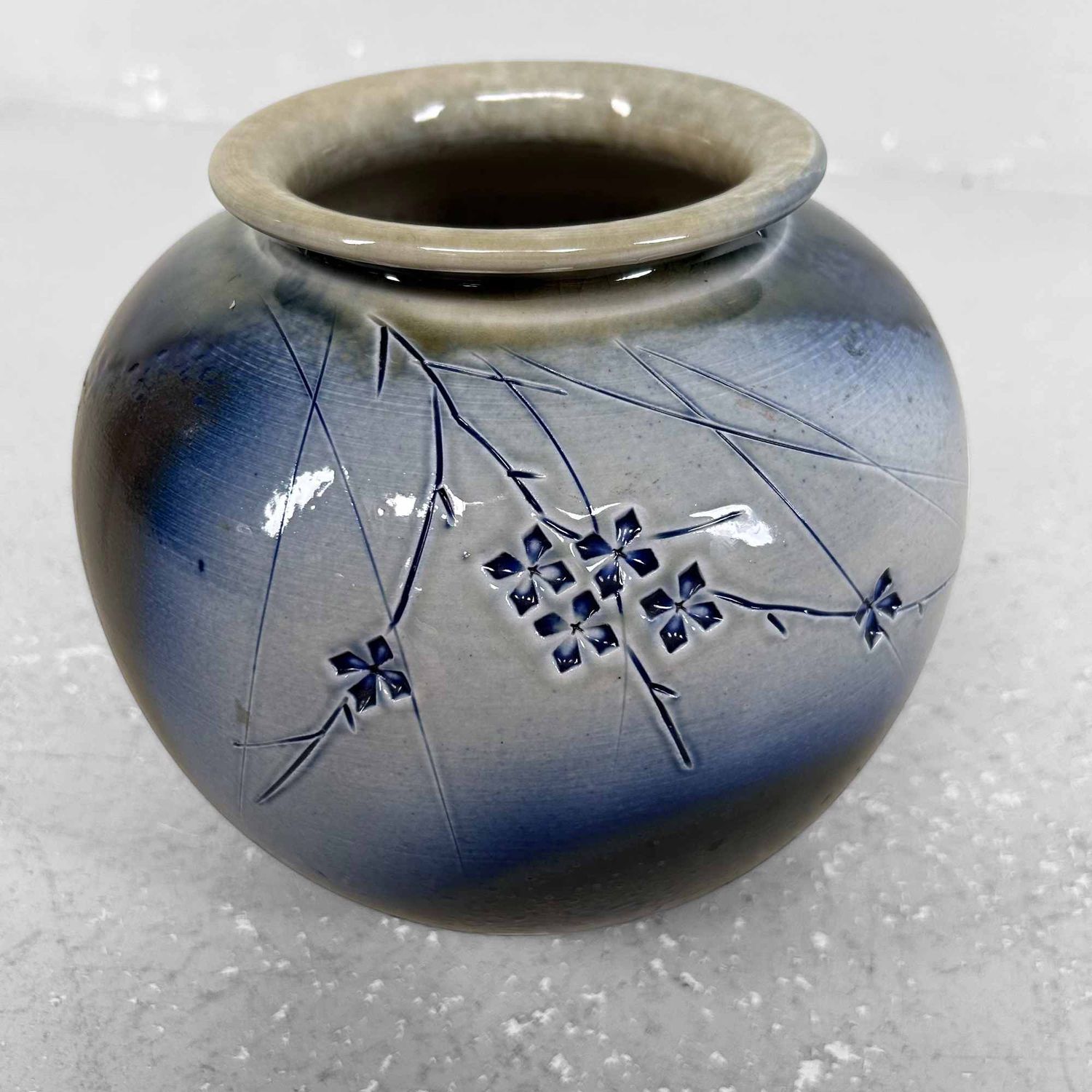 Mid Century Shigaraki Ikebana Flower Vase, Japan.