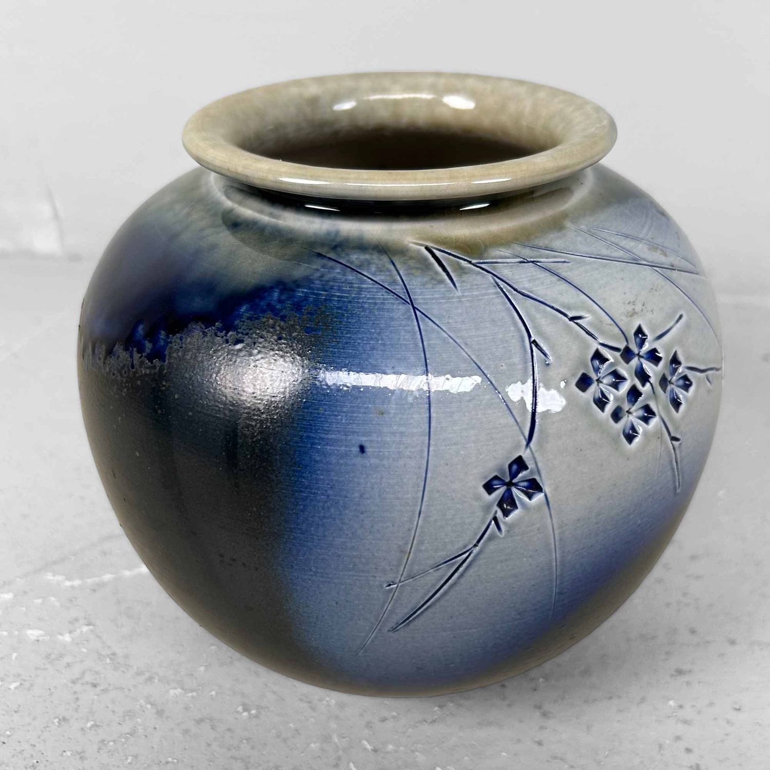 Mid Century Shigaraki Ikebana Flower Vase, Japan.