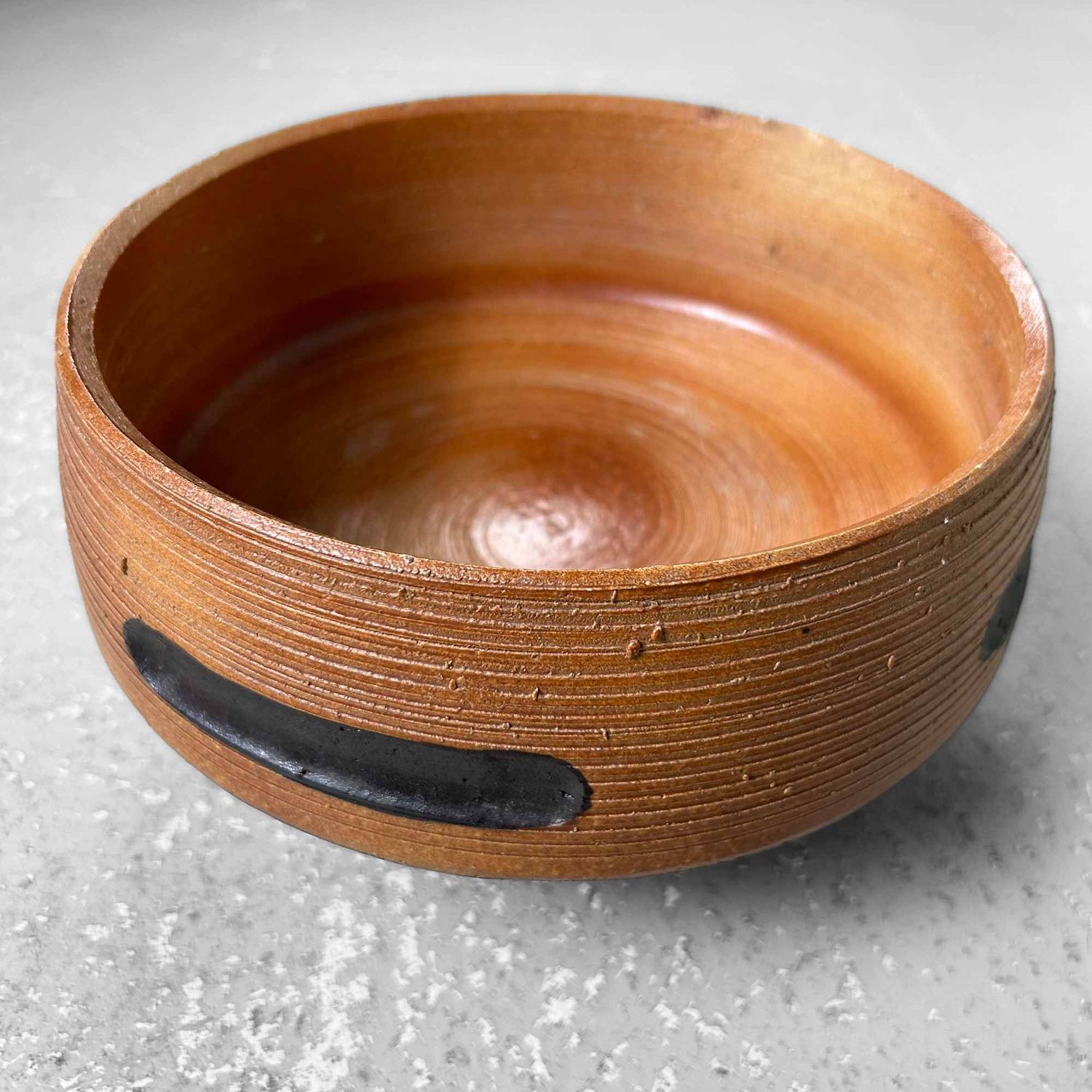 Aardewerken Shigaraki Ikebana, Bloemenschaal, Shōwa-periode.