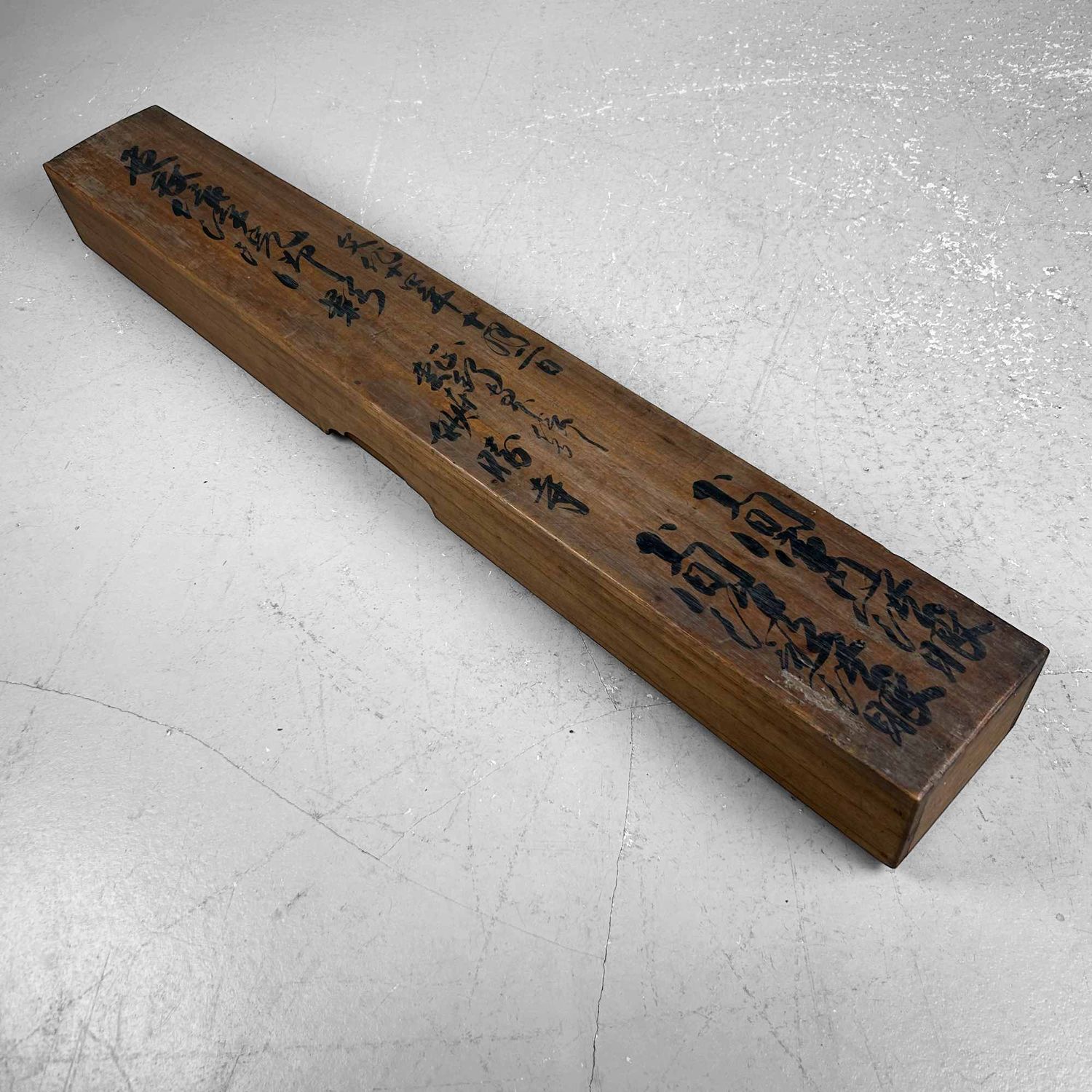 Antieke Houten Kalligrafie Opbergdoos, Kakejiku-Bako, Bunsei Periode.