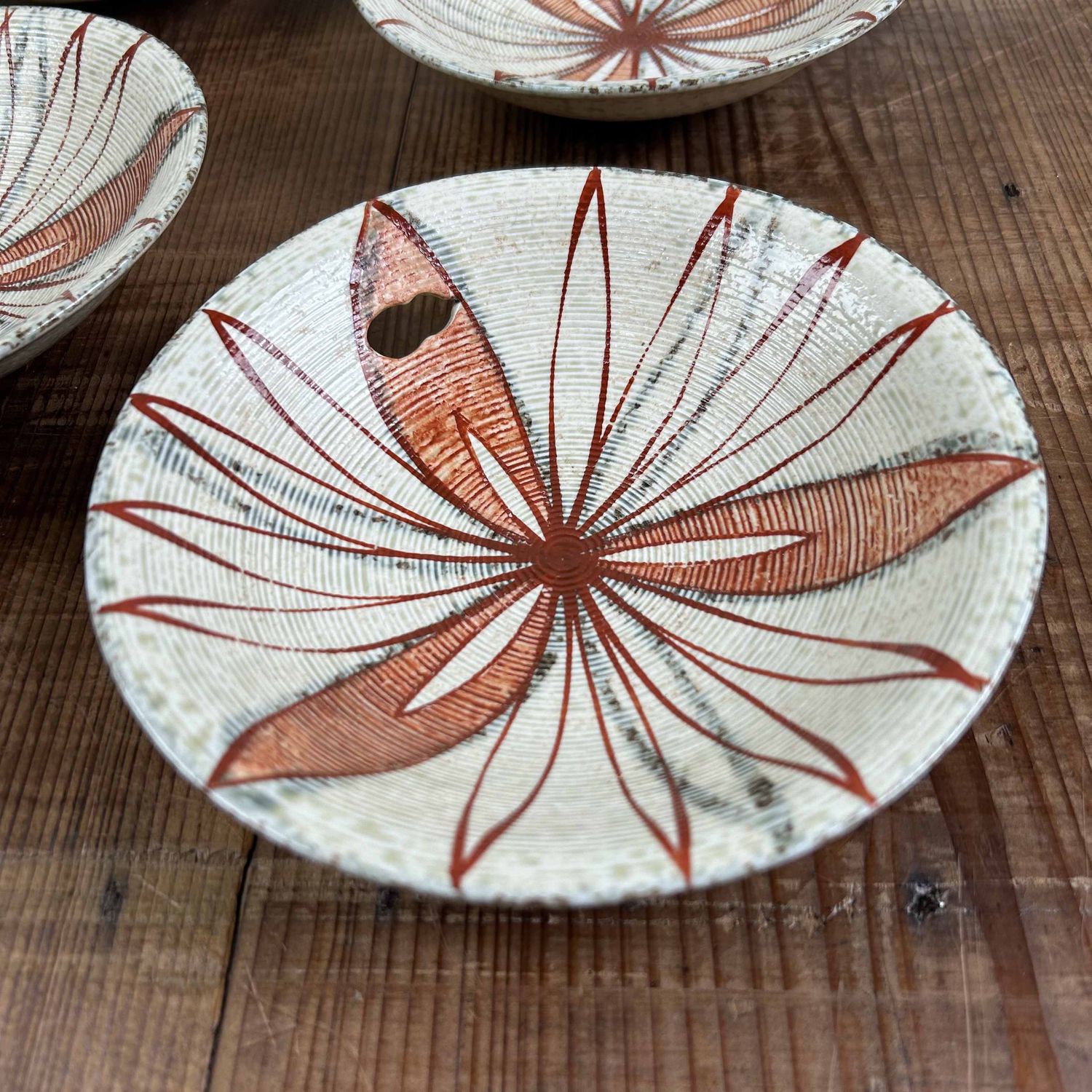 Vintage Set Japanese Kozara (小皿), Ceramic Plates, Shōwa Period.