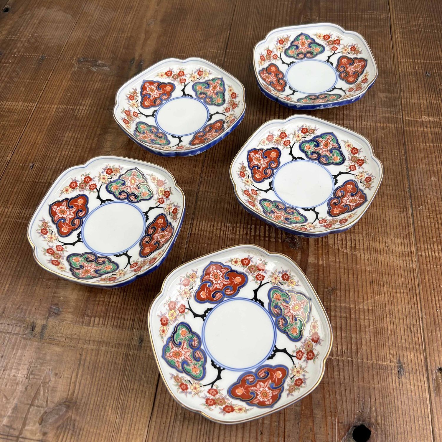 Set Kozara Porseleinen Borden, Shobido Honten, Arita​, Shōwa-periode.