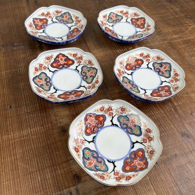 Set Kozara Porseleinen Borden, Shobido Honten, Arita​, Shōwa-periode.