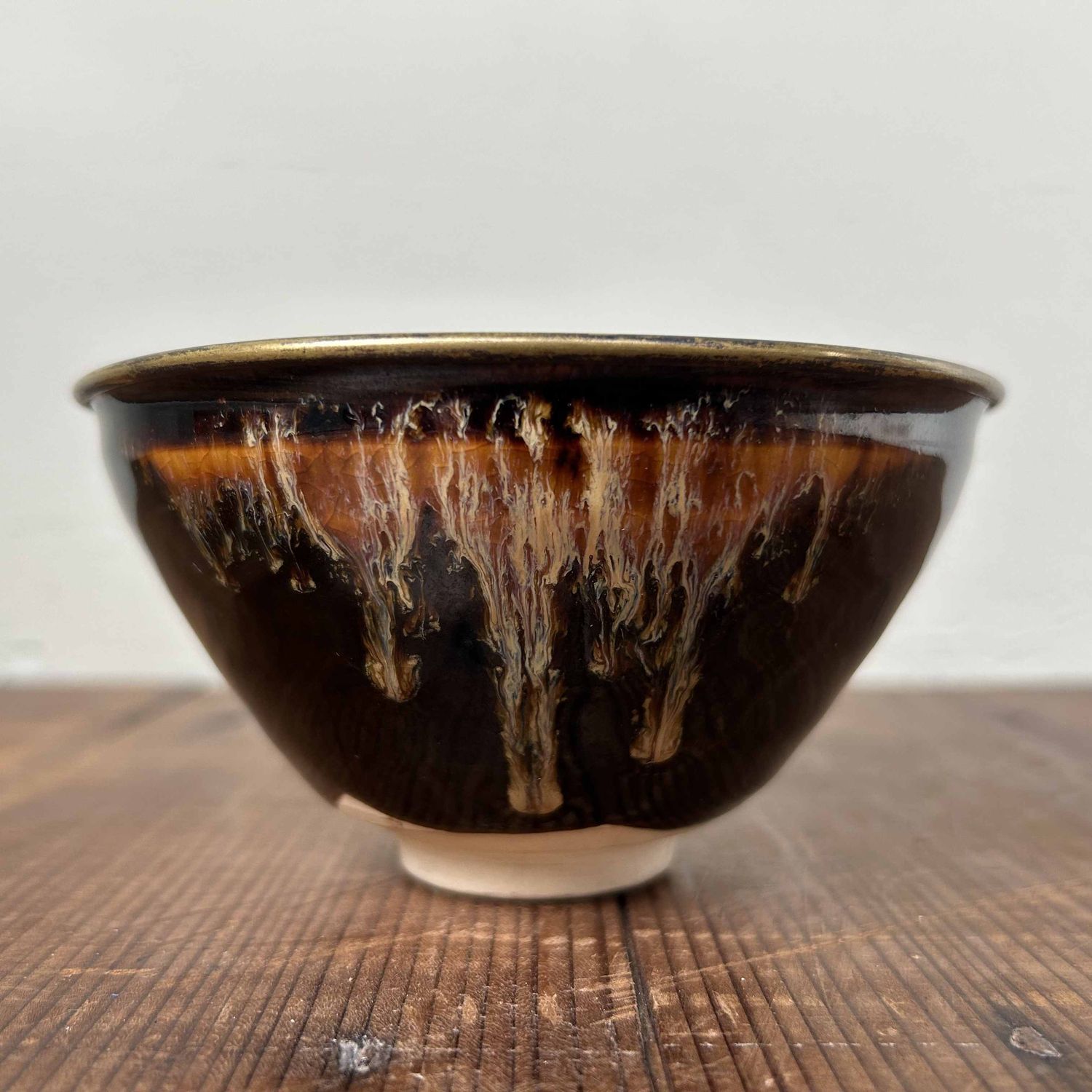 Japanse Chawan (茶碗), Matcha Kom, Teiichi Oketani, Kyoware, jaren '50.