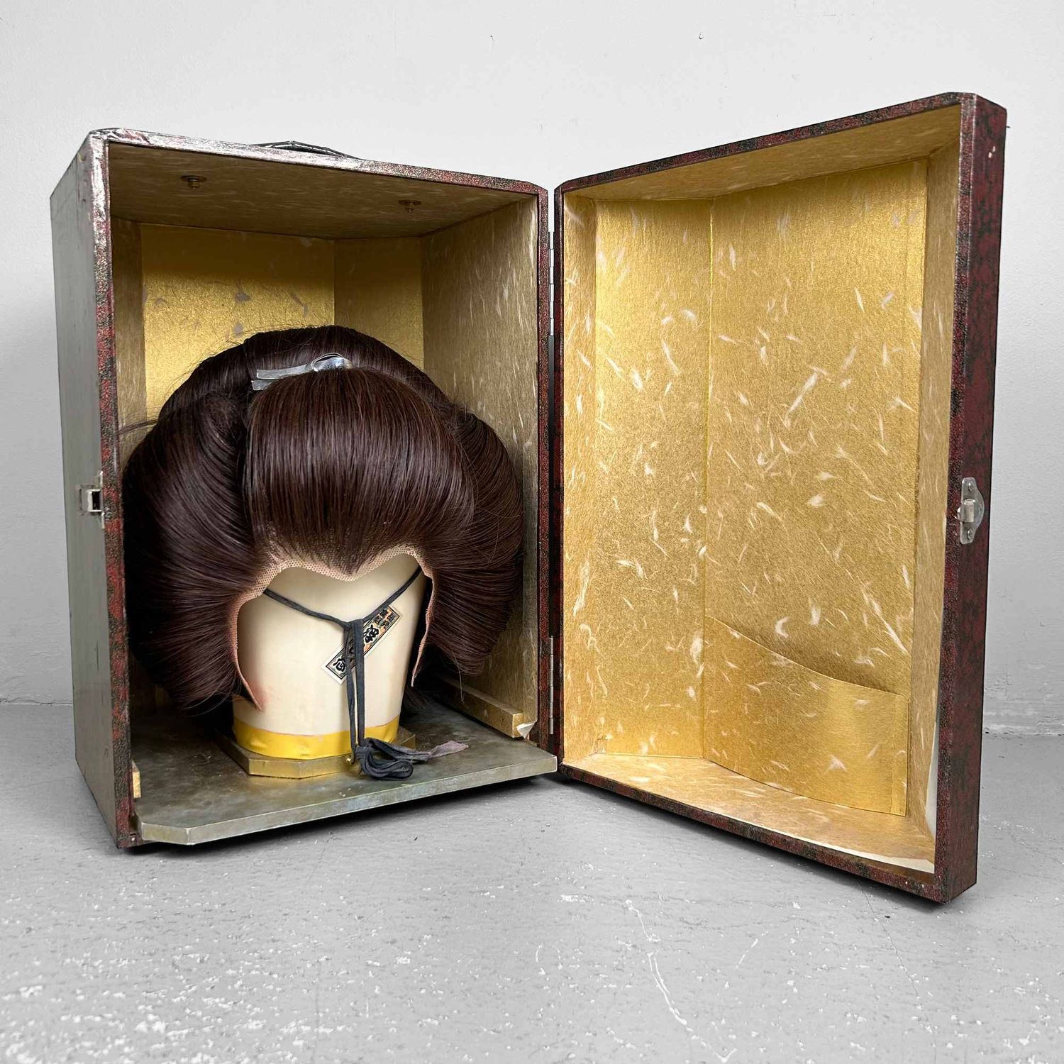 Japanse Katsura Huwelijk / Toneelpruik, Geisha, Oiran-kapsel, jaren '40.