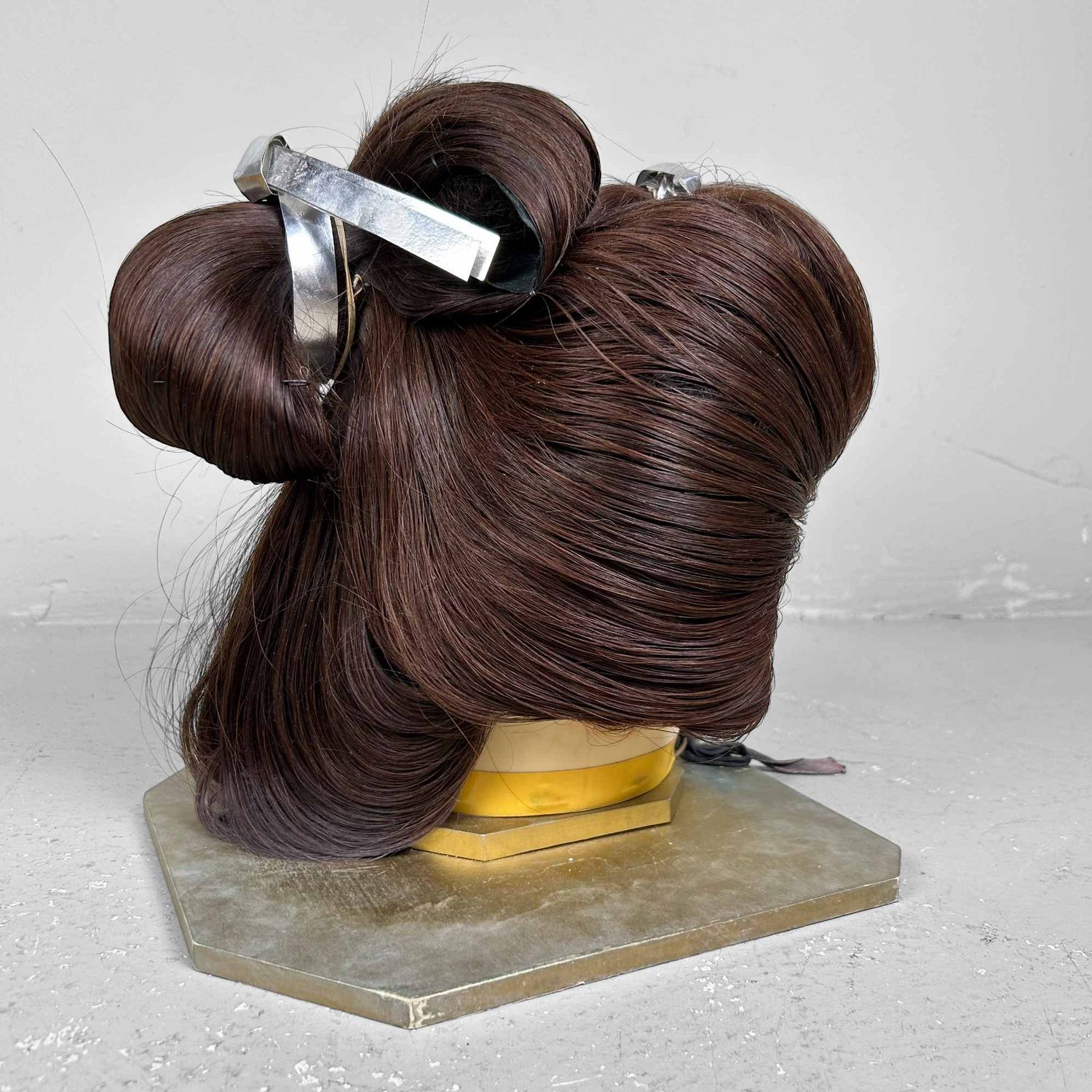 Japanse Katsura Huwelijk / Toneelpruik, Geisha, Oiran-kapsel, jaren '40.