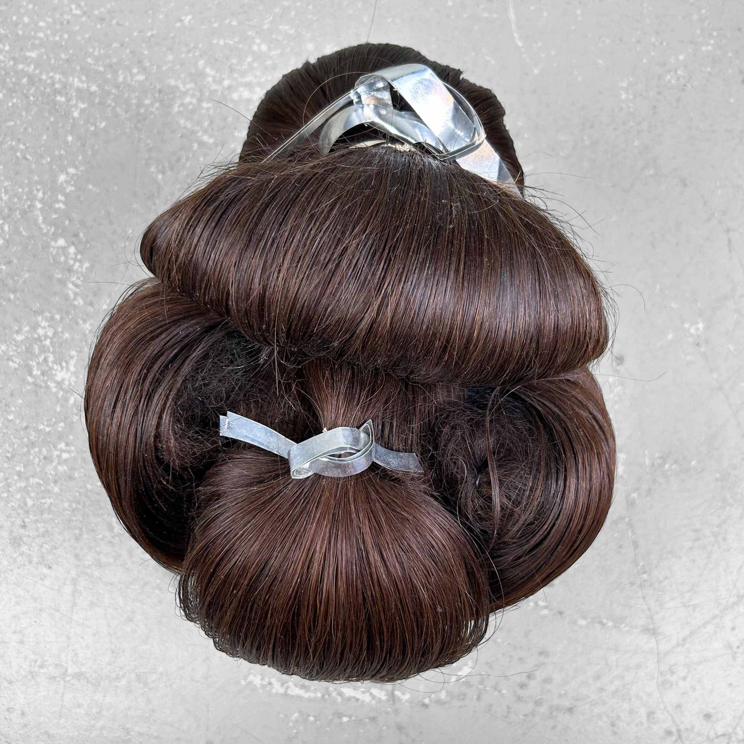 Japanse Katsura Huwelijk / Toneelpruik, Geisha, Oiran-kapsel, jaren '40.