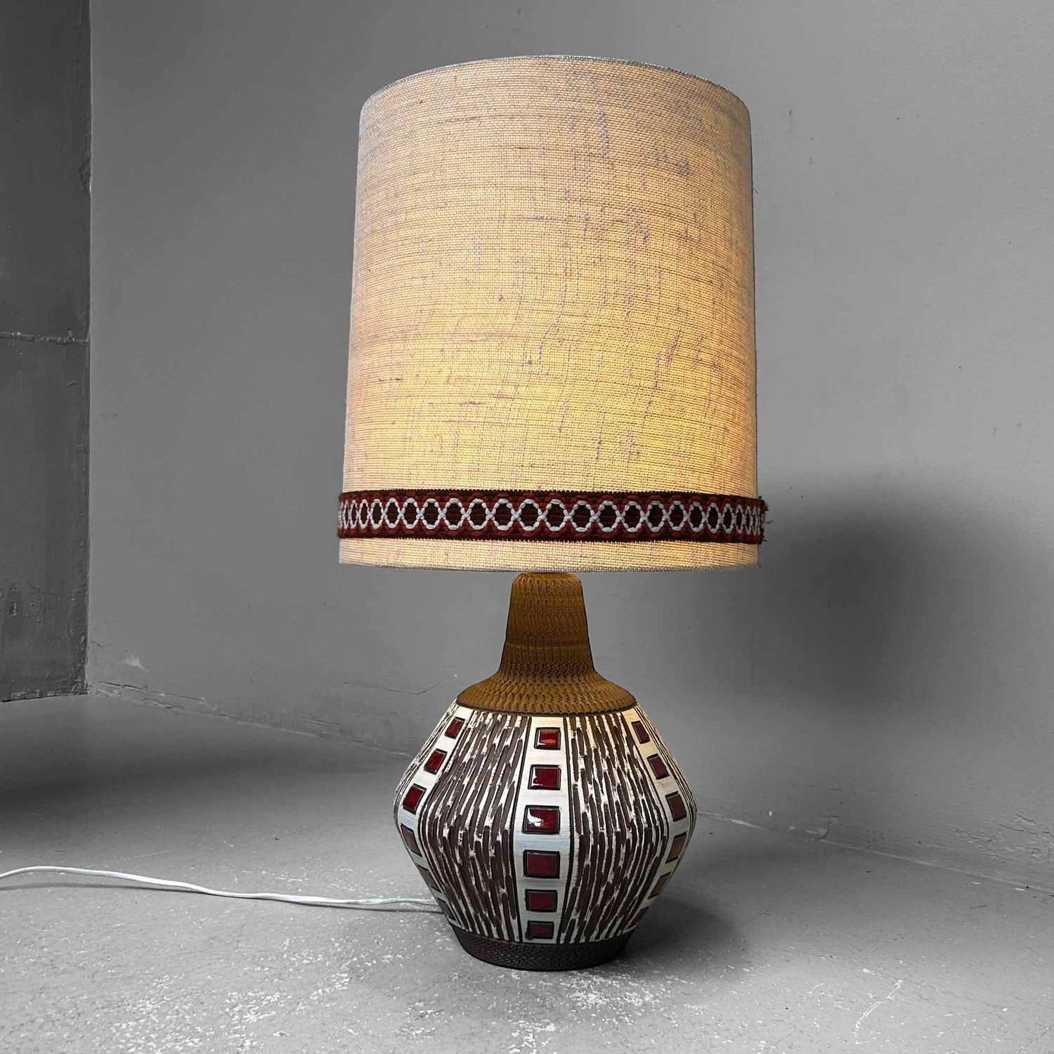 Vintage Keramische Sfeerlamp – West Germany, Duitsland, jaren '70