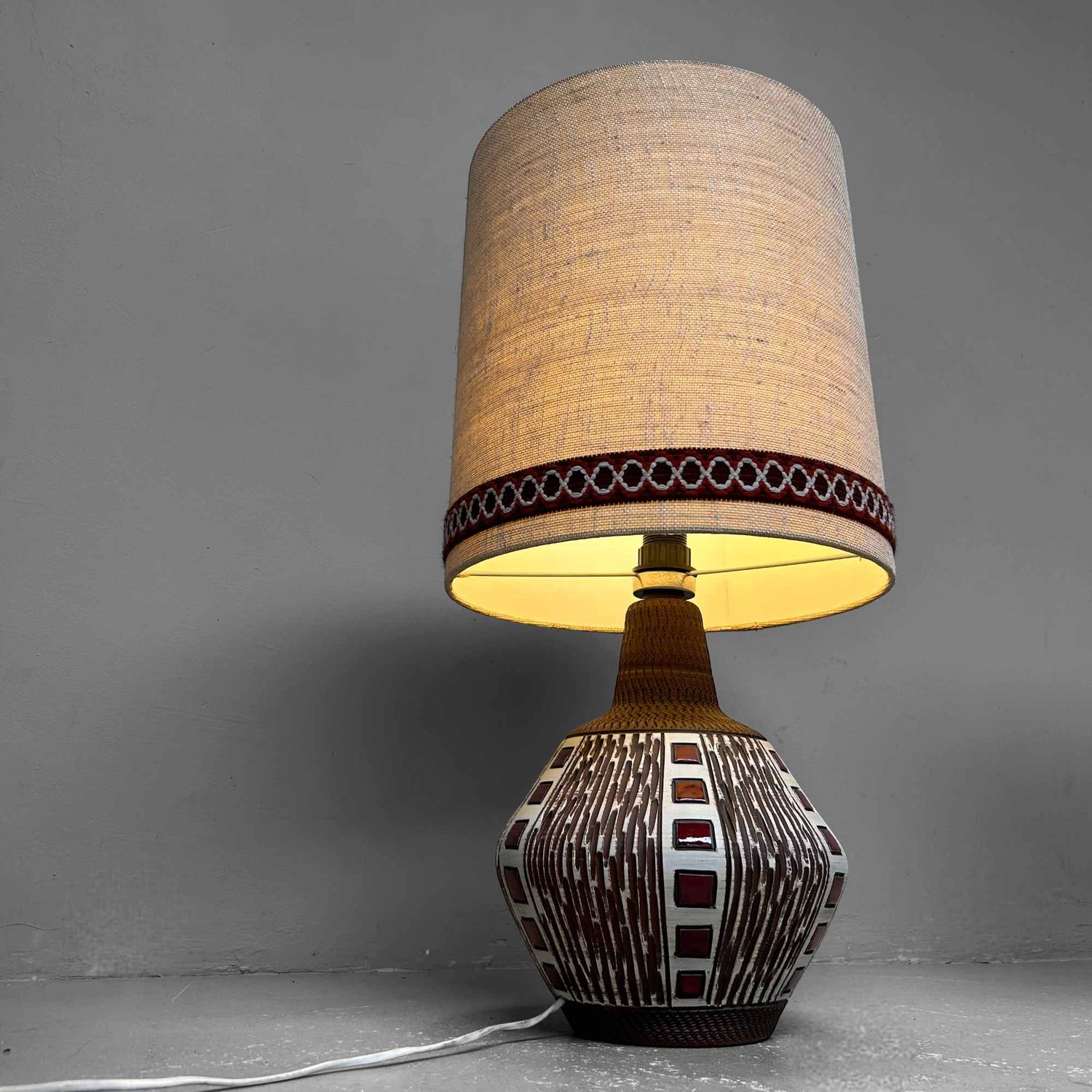 Vintage Keramische Sfeerlamp – West Germany, Duitsland, jaren '70