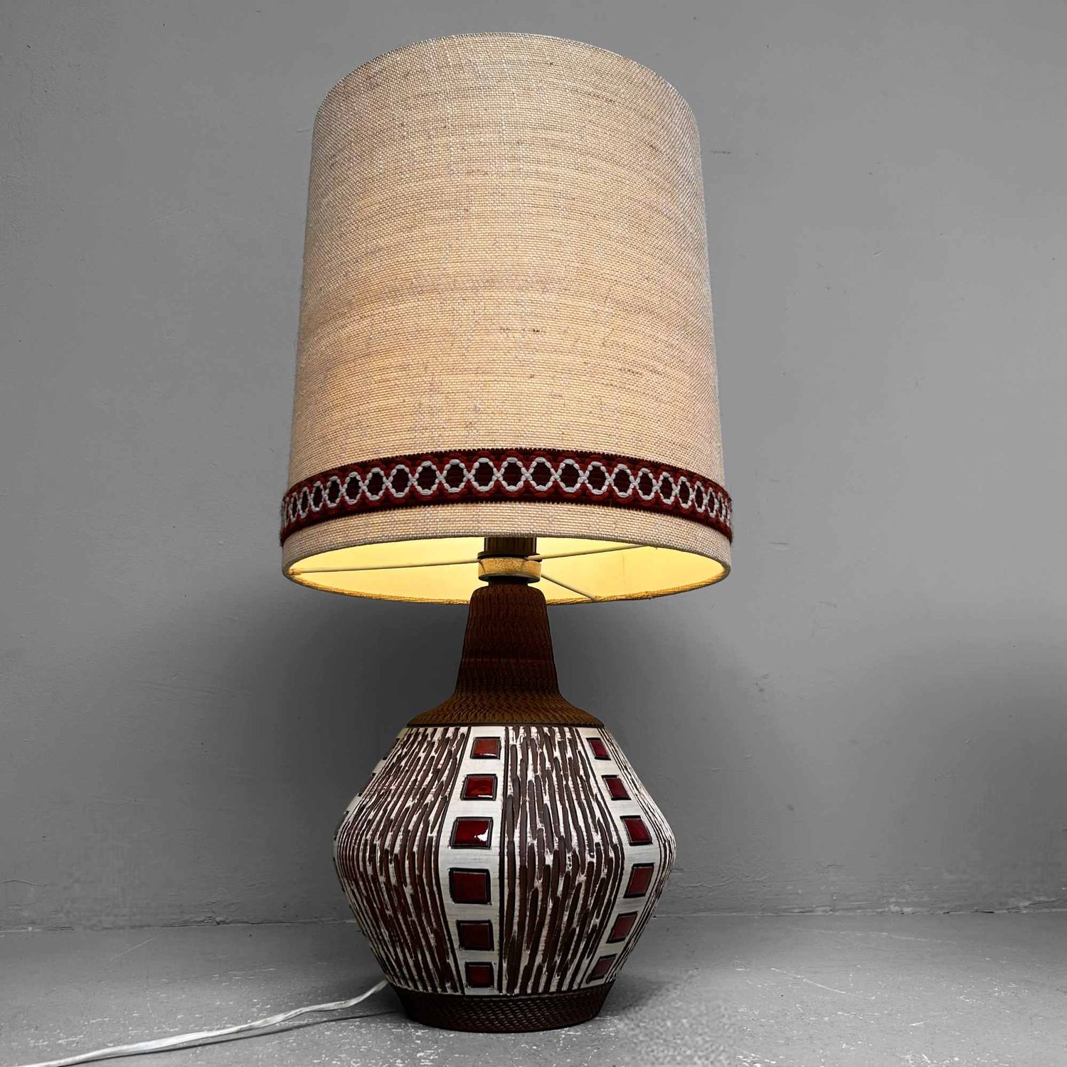 Vintage Keramische Sfeerlamp – West Germany, Duitsland, jaren '70