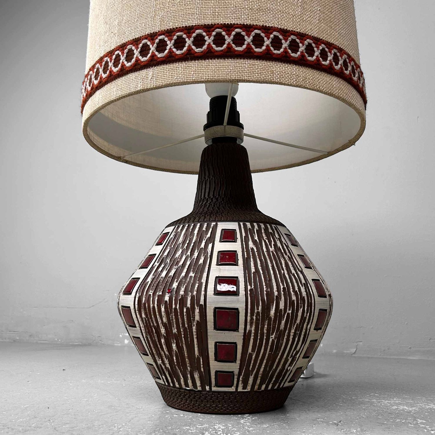 Vintage Keramische Sfeerlamp – West Germany, Duitsland, jaren '70