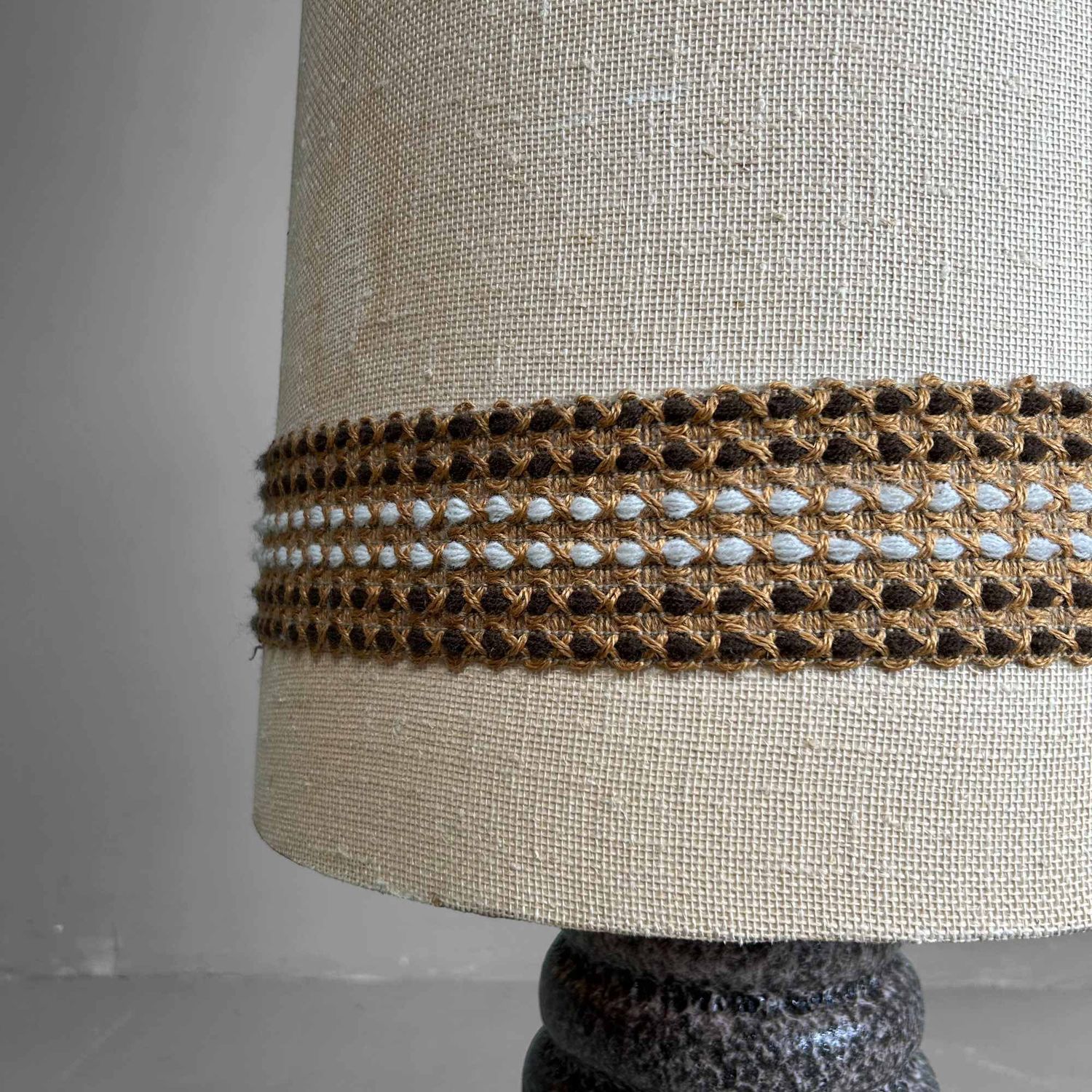 Vintage Keramische Sfeerlamp, West Germany Vloerlamp, jaren '70.