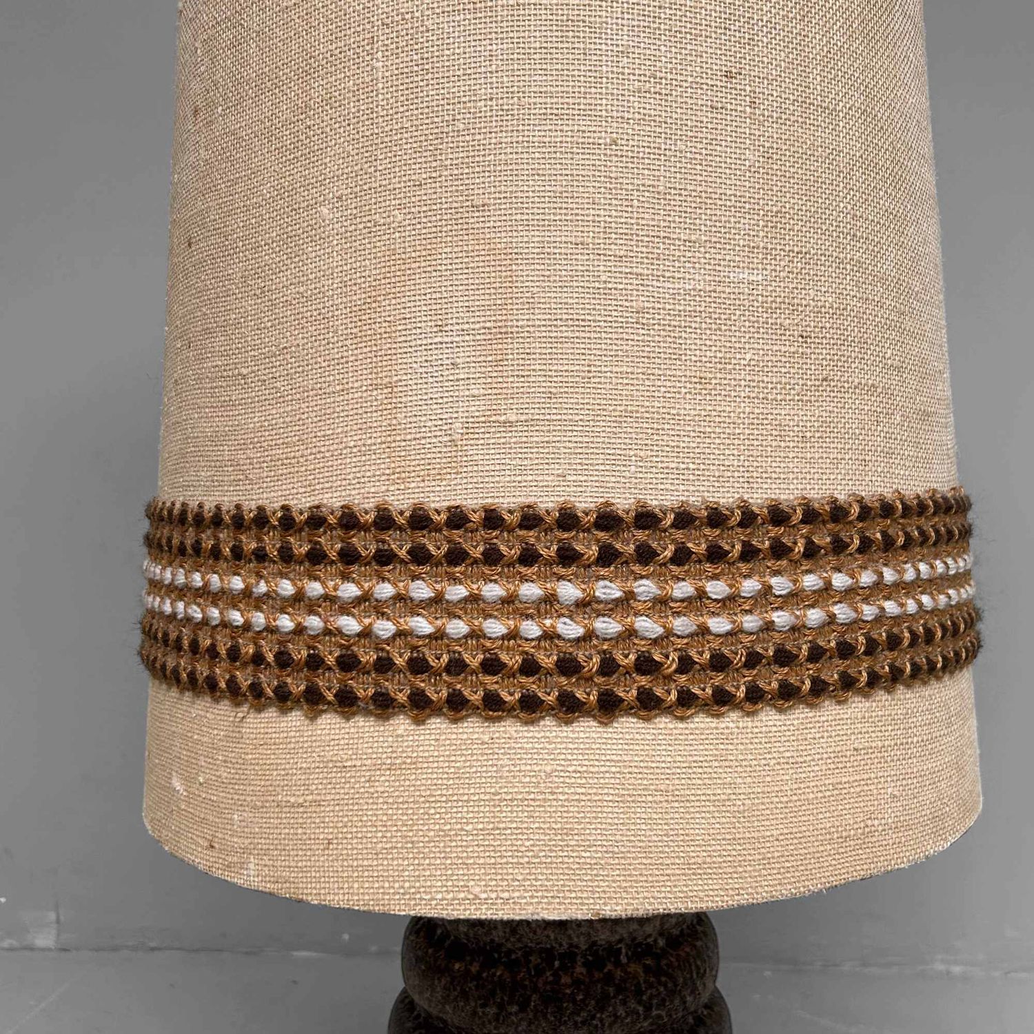 Vintage Keramische Sfeerlamp, West Germany Vloerlamp, jaren '70.