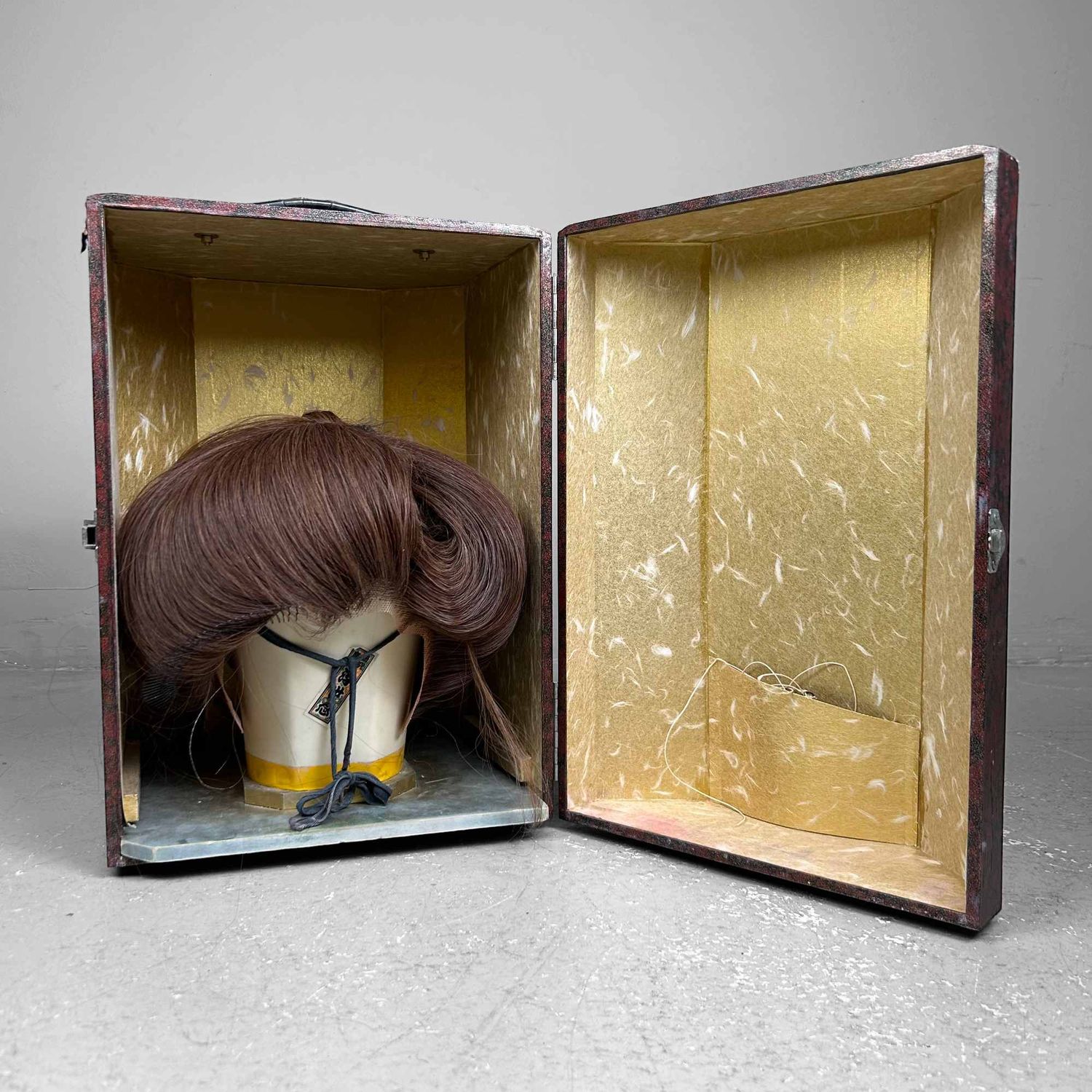 Japanese Katsura, Stage Wig, Yakaimaki 夜会巻, 1940s. Japanese Katsura, Stage Wig, Yakaimaki 夜会巻, 1940s.