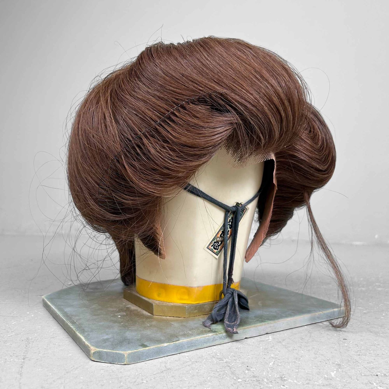 Japanese Katsura, Stage Wig, Yakaimaki 夜会巻, 1940s. Japanese Katsura, Stage Wig, Yakaimaki 夜会巻, 1940s.