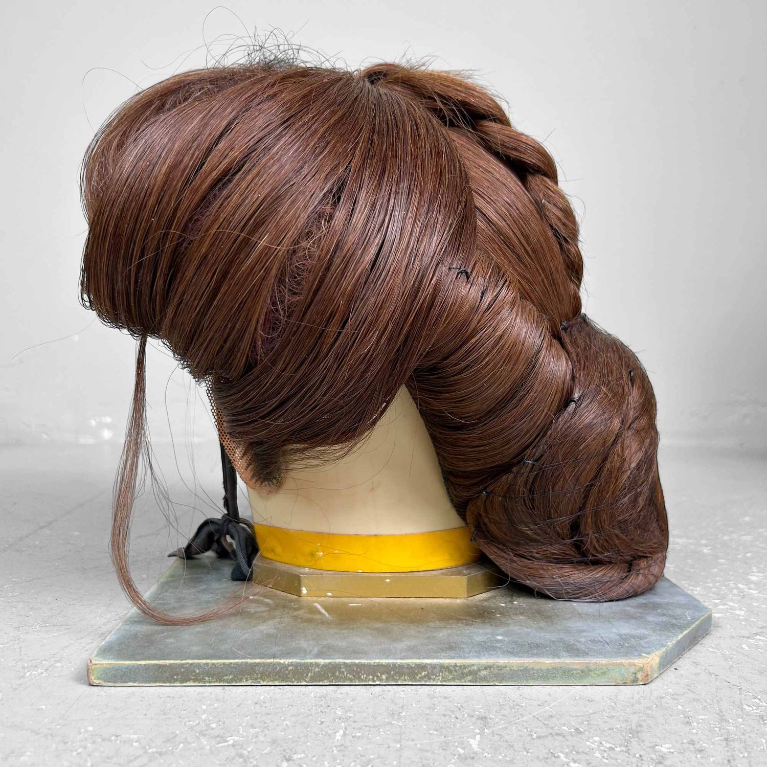 Japanese Katsura, Stage Wig, Yakaimaki 夜会巻, 1940s. Japanese Katsura, Stage Wig, Yakaimaki 夜会巻, 1940s.