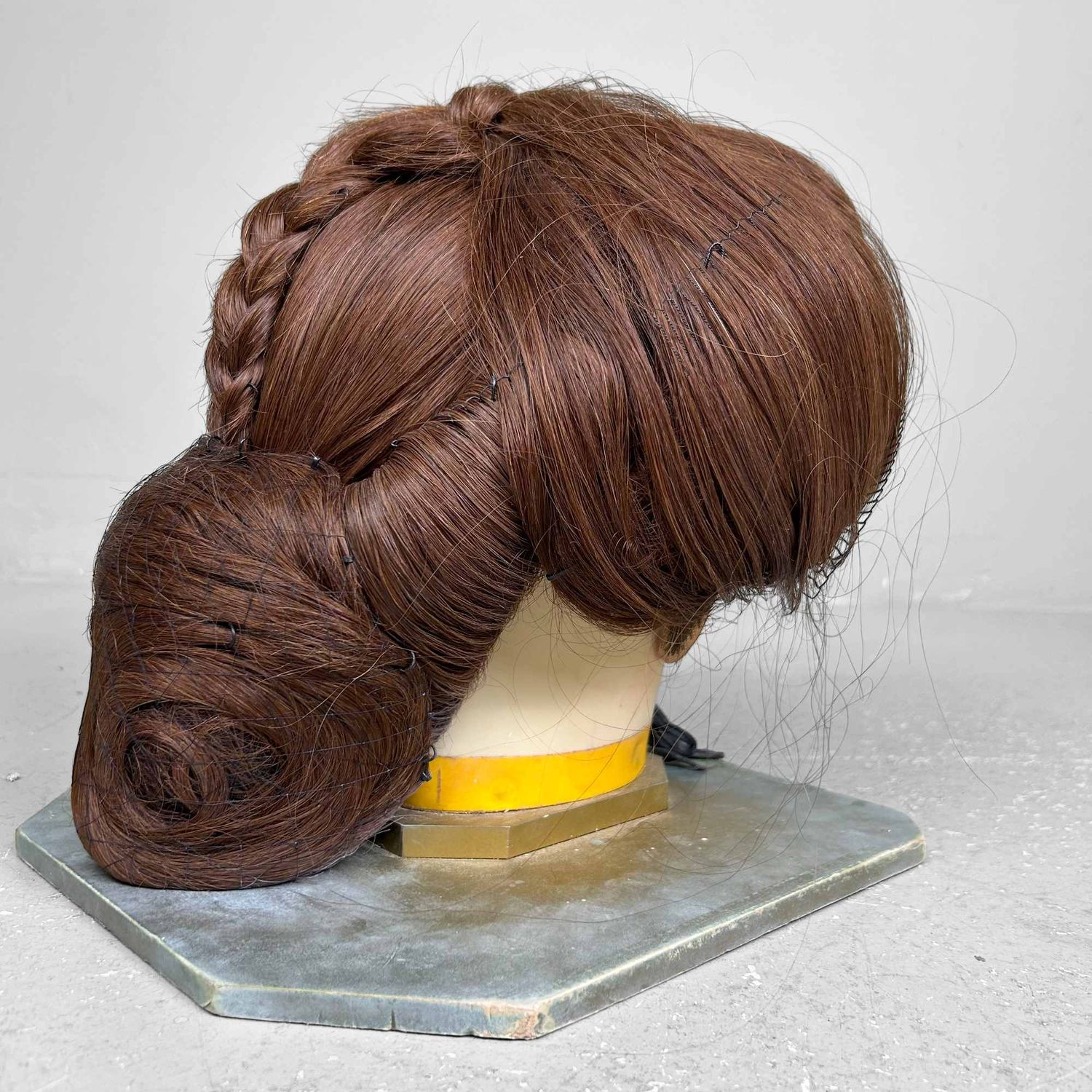 Japanese Katsura, Stage Wig, Yakaimaki 夜会巻, 1940s. Japanese Katsura, Stage Wig, Yakaimaki 夜会巻, 1940s.
