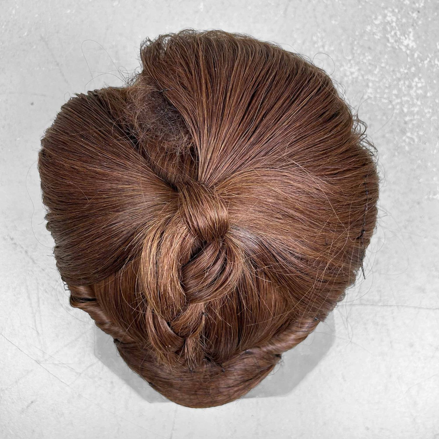 Japanese Katsura, Stage Wig, Yakaimaki 夜会巻, 1940s. Japanese Katsura, Stage Wig, Yakaimaki 夜会巻, 1940s.