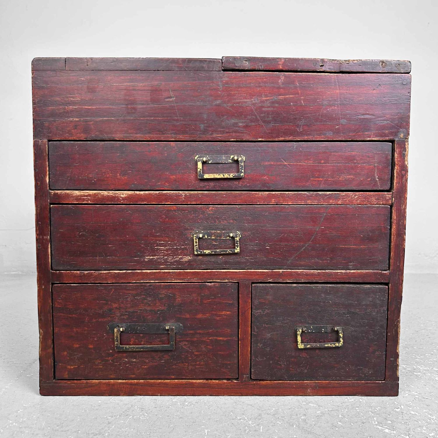 Japans Antiek Naaikastje, Haribako, 大正, Taishō, Japan.