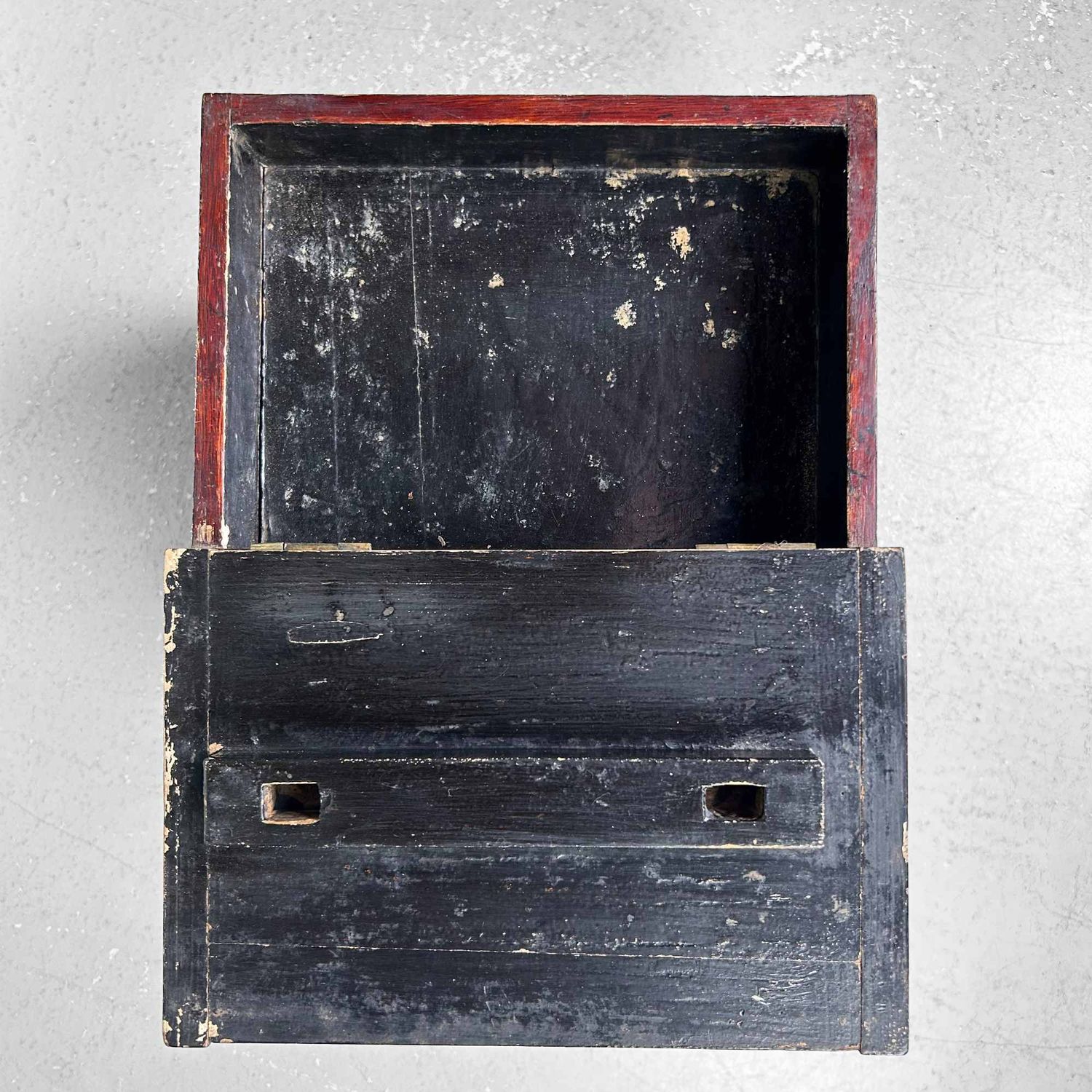 Japanese Antique Sewing Cabinet, Haribako, Taishō Period, Japan.