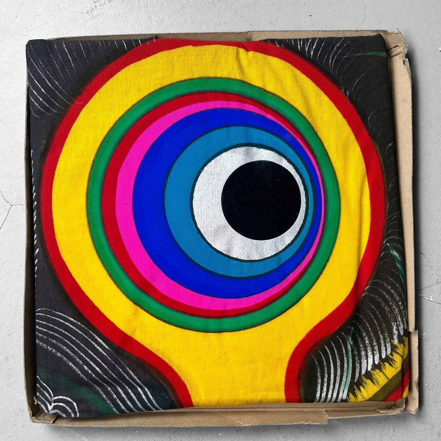 Vintage Koinobori, Japanese Windsock Carp, 1950s.