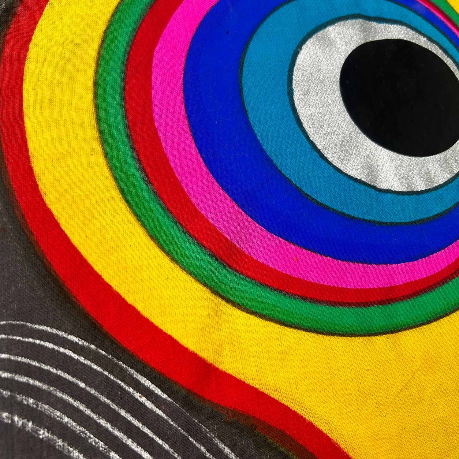 Vintage Koinobori, Japanese Windsock Carp, 1950s.