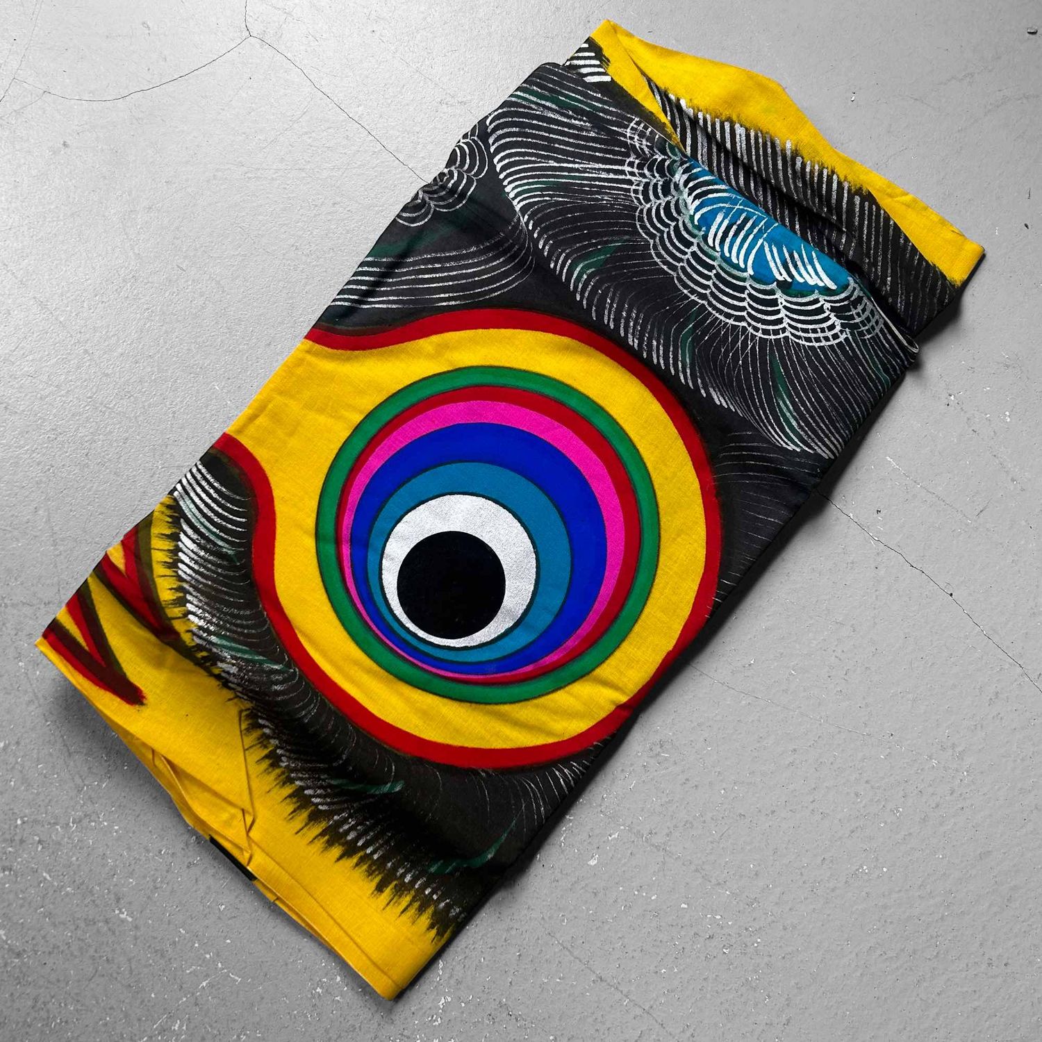 Vintage Koinobori, Japanese Windsock Carp, 1950s.