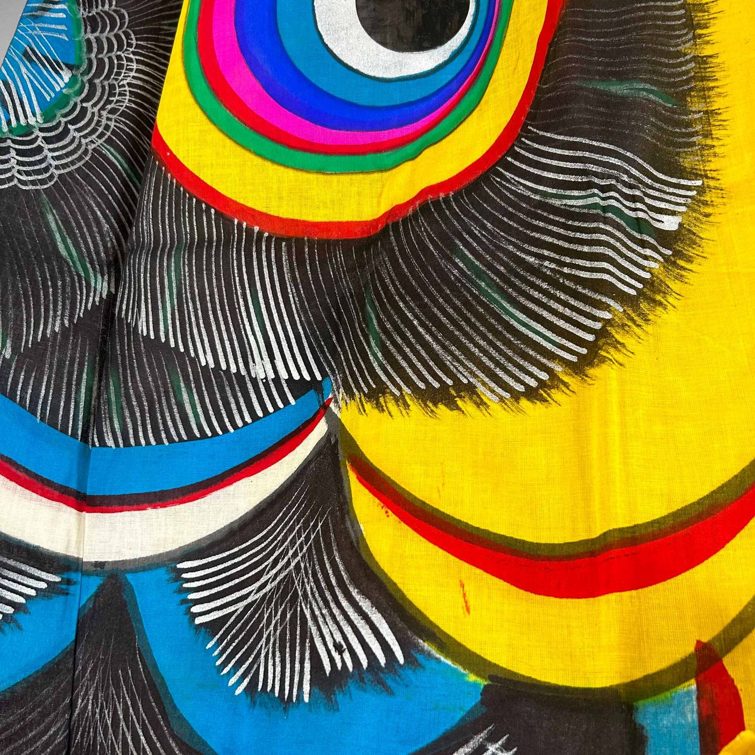 Vintage Koinobori, Japanese Windsock Carp, 1950s.