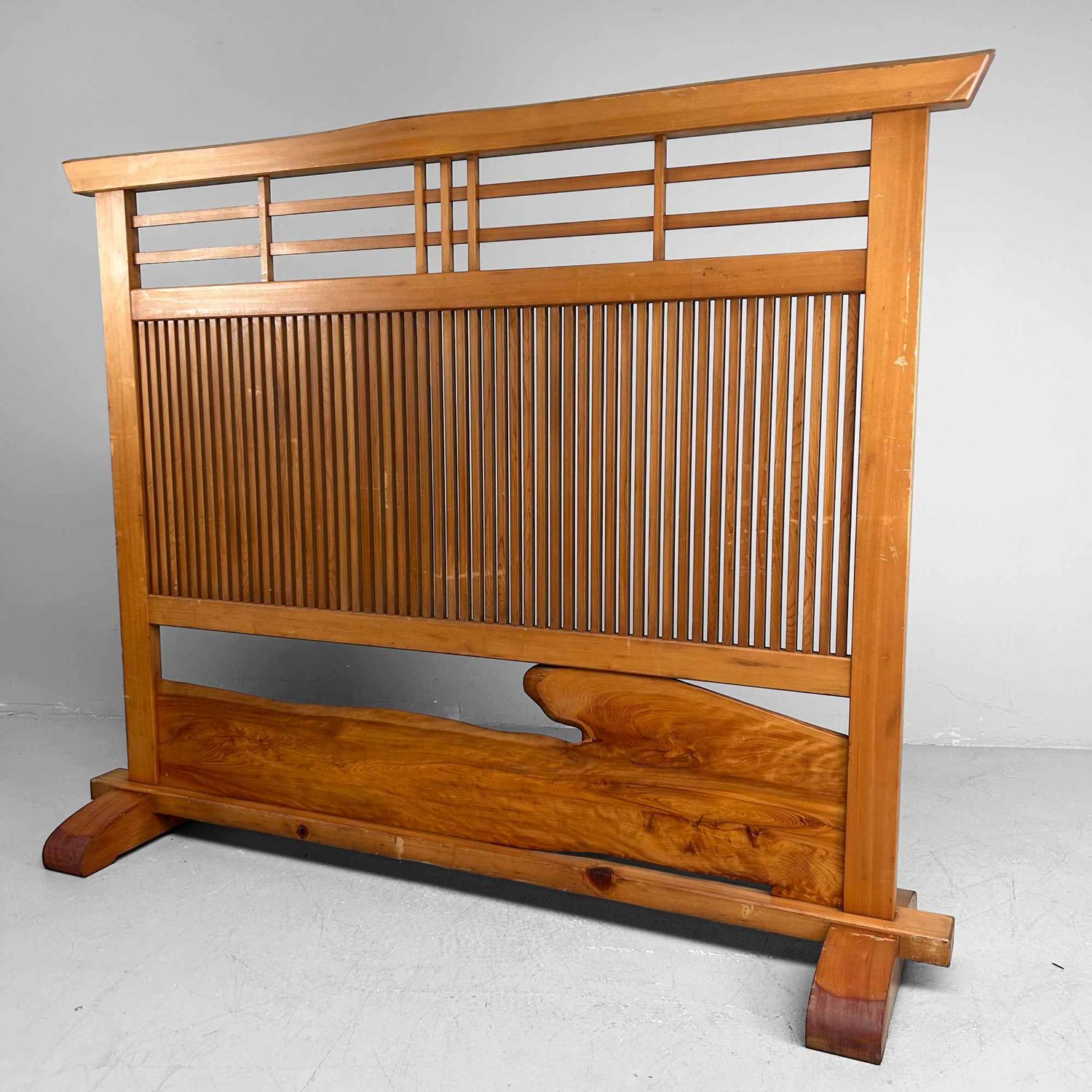 Vintage Japans Houten Kamerscherm, Tategu 建具, jaren '60.