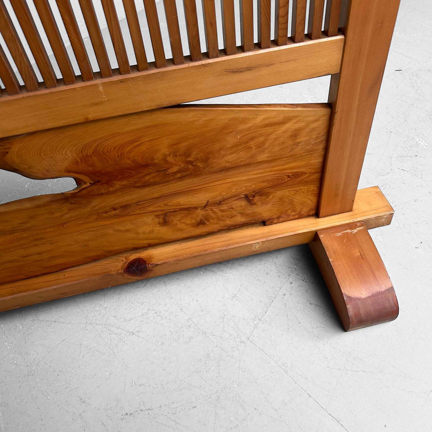 Vintage Japans Houten Kamerscherm, Tategu 建具, jaren '60.