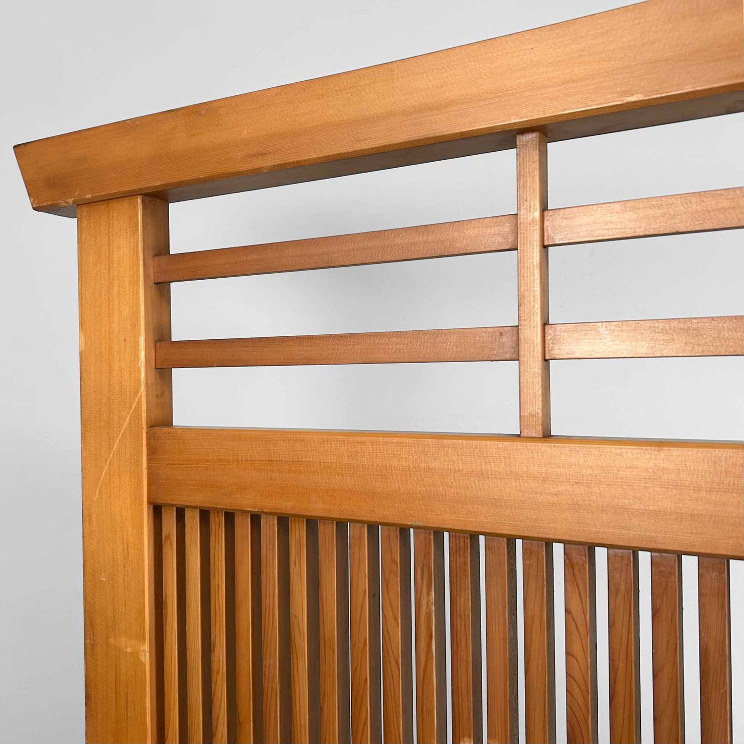 Vintage Japans Houten Kamerscherm, Tategu 建具, jaren '60.