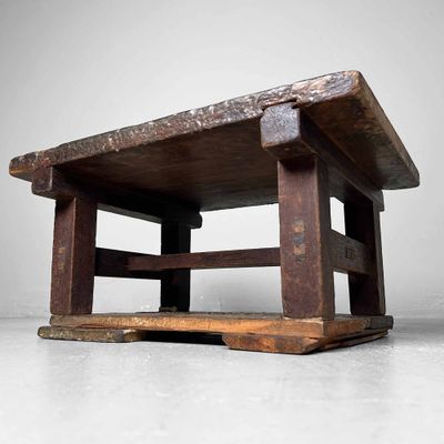 Antieke Japanse Werkbank, Decoratieve Tafel, Taishō-periode.