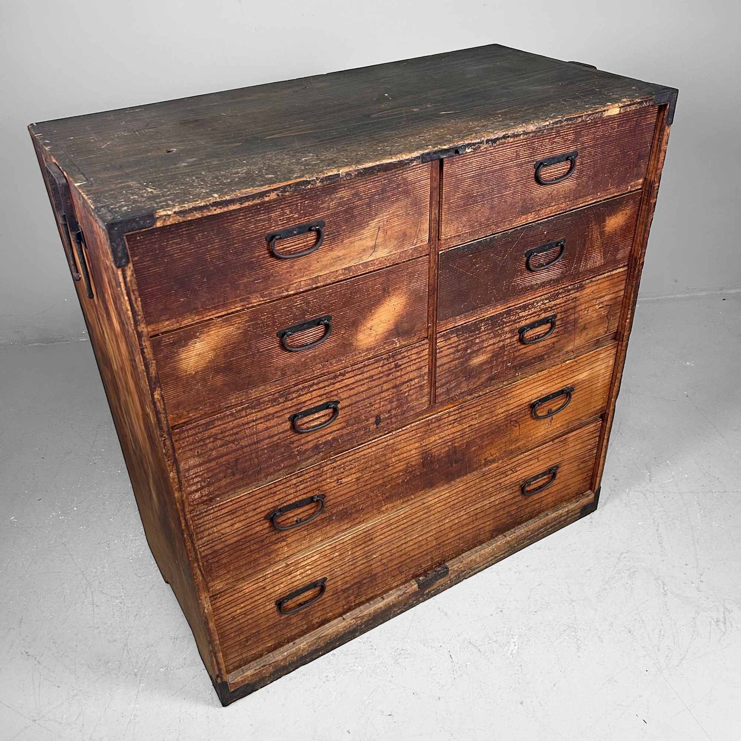 Traditionele Japanse Tansu Ladekast, Meiji-periode.