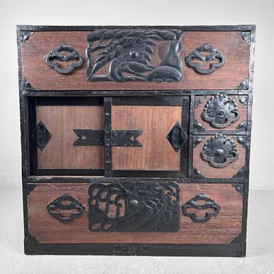 Traditional Japanese Tansu, Storage Furniture, Meiji Period.