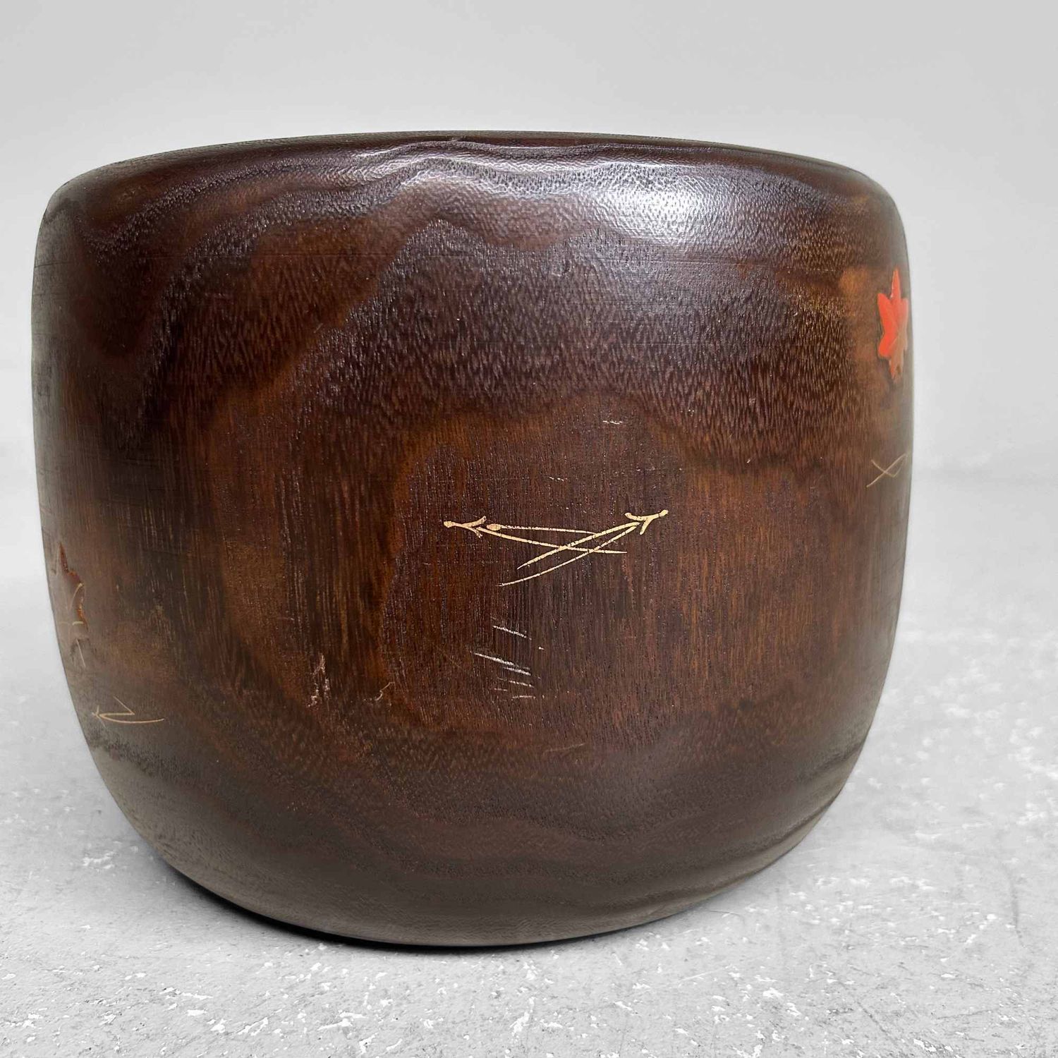 Vintage Maki-e Hibachi, Japanese Fire Pot, Shōwa period.