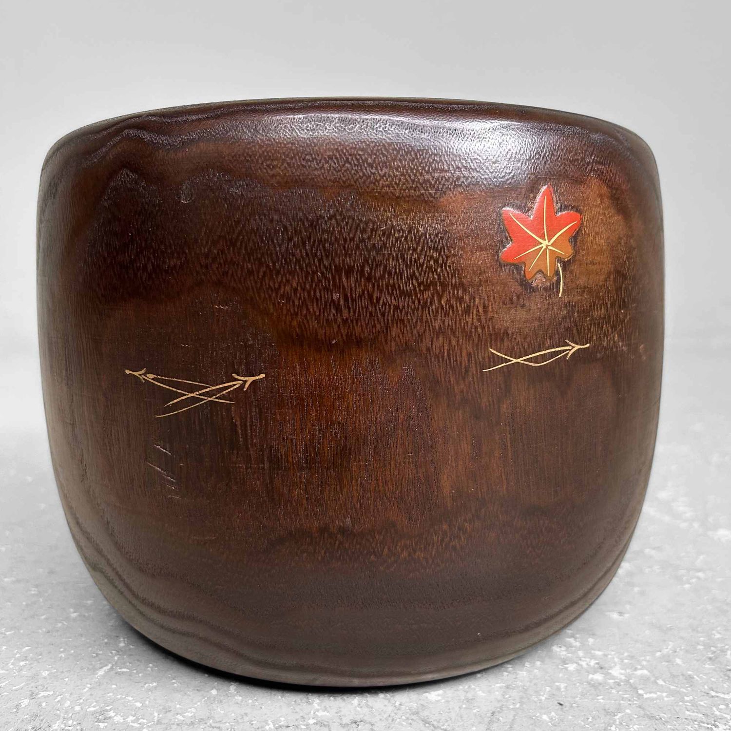 Vintage Maki-e Hibachi, Japanese Fire Pot, Shōwa period.