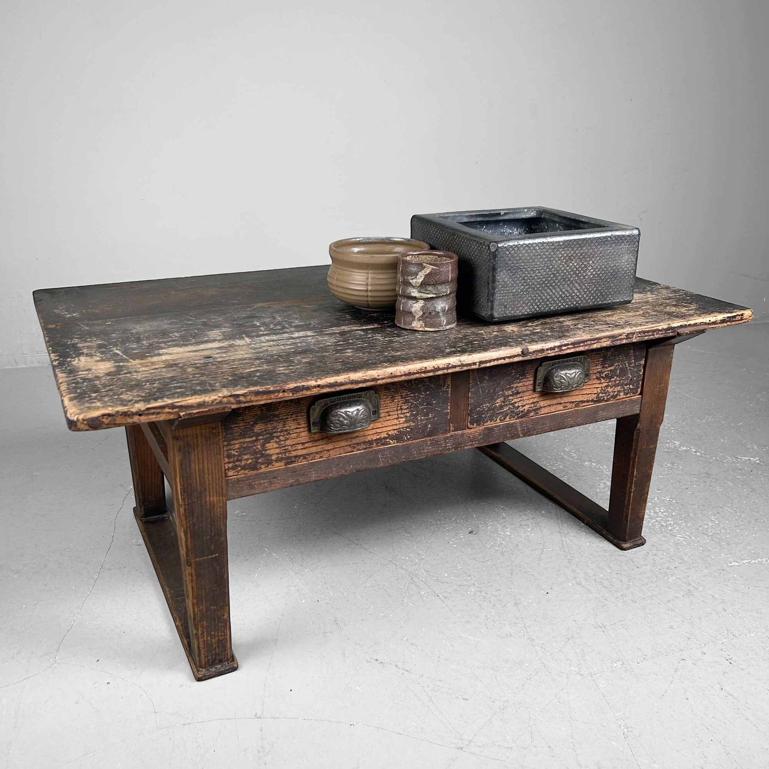 Traditionele Lage Japanse Schrijftafel Shosai-Ki, Taishō-periode.