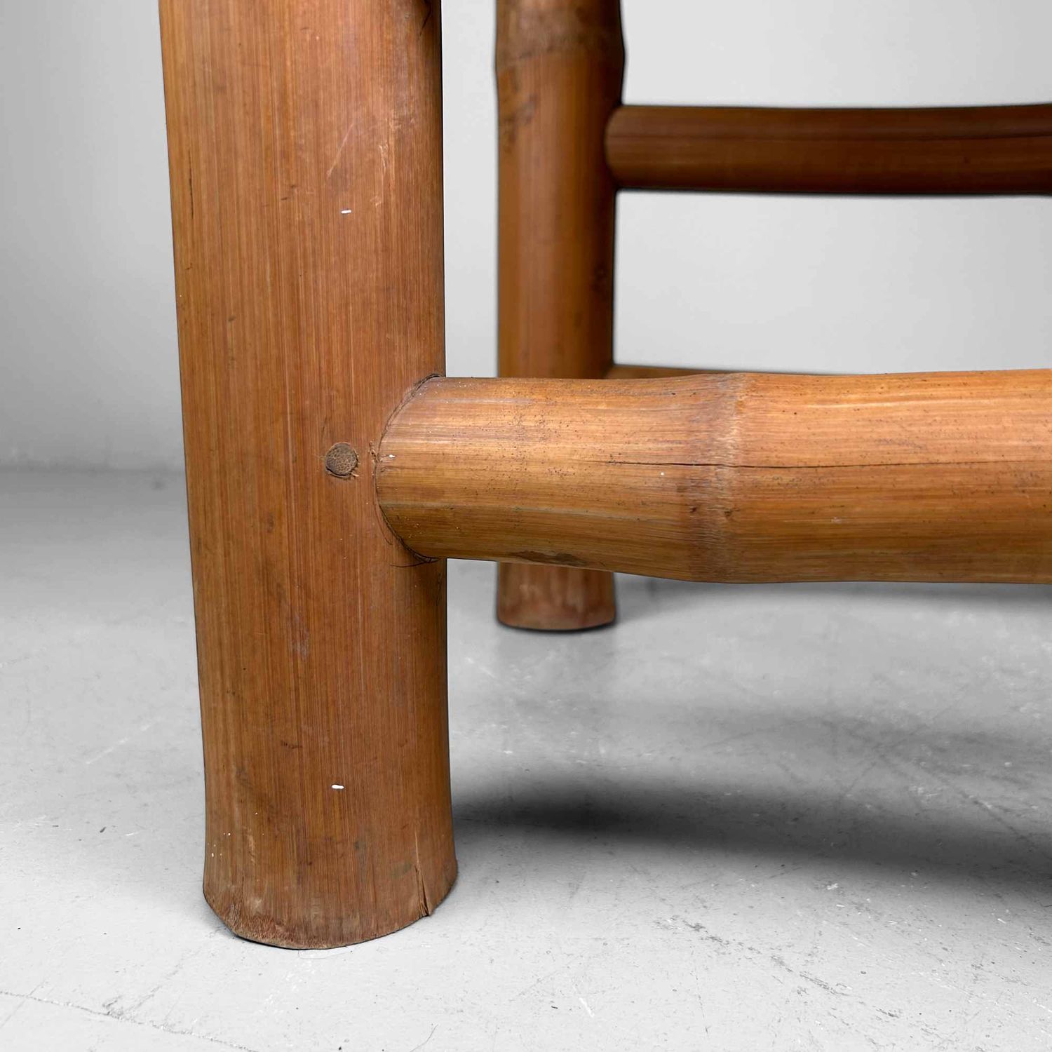 Japanese Handmade Bamboo Chair, Shōwa Period.
